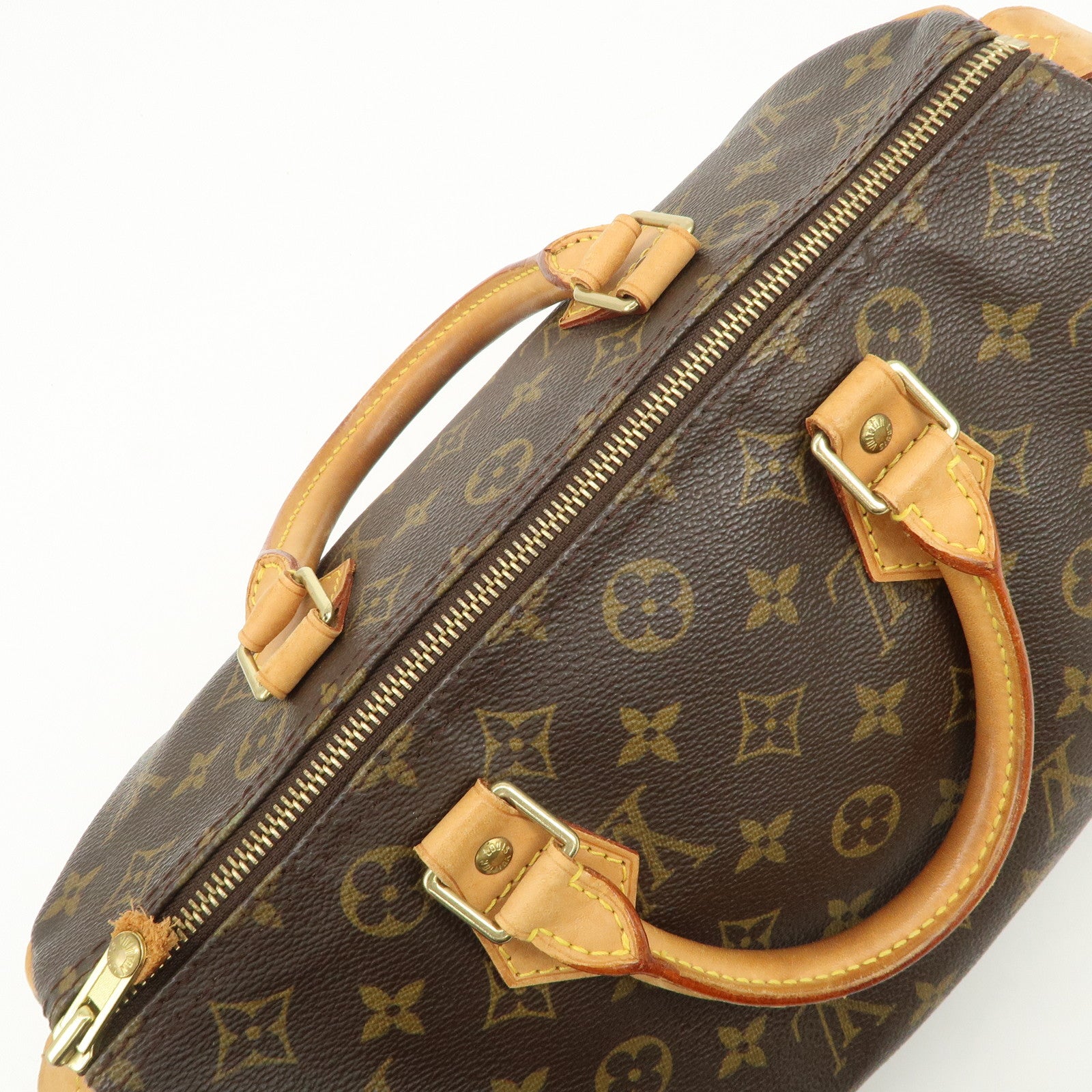 Louis Vuitton Monogram Speedy 30 Boston Bag Hand Bag Brown M41526