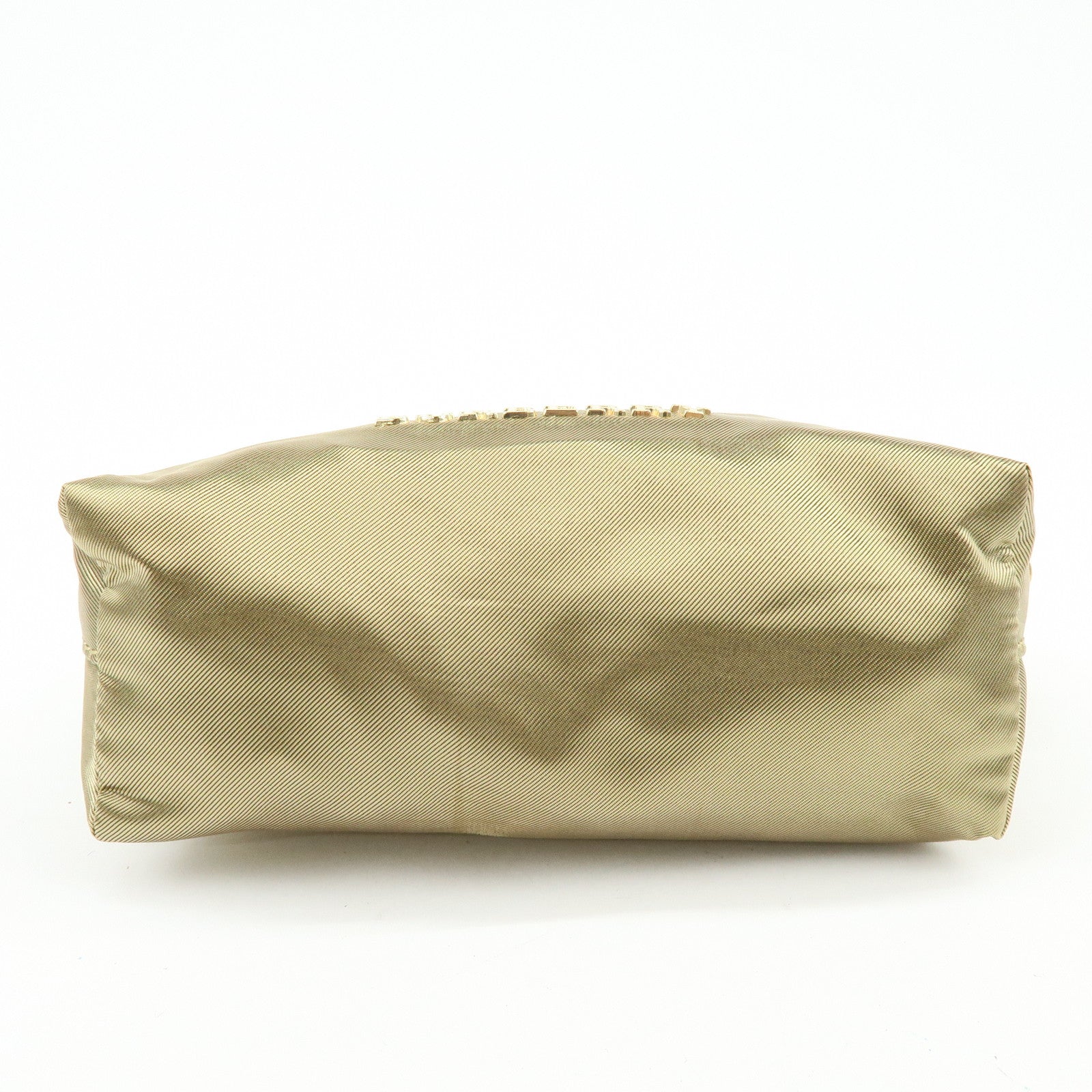 BURBERRY Nova Plaid Set of 2 Canvas Pouch Cosmetic Case Brown Gold