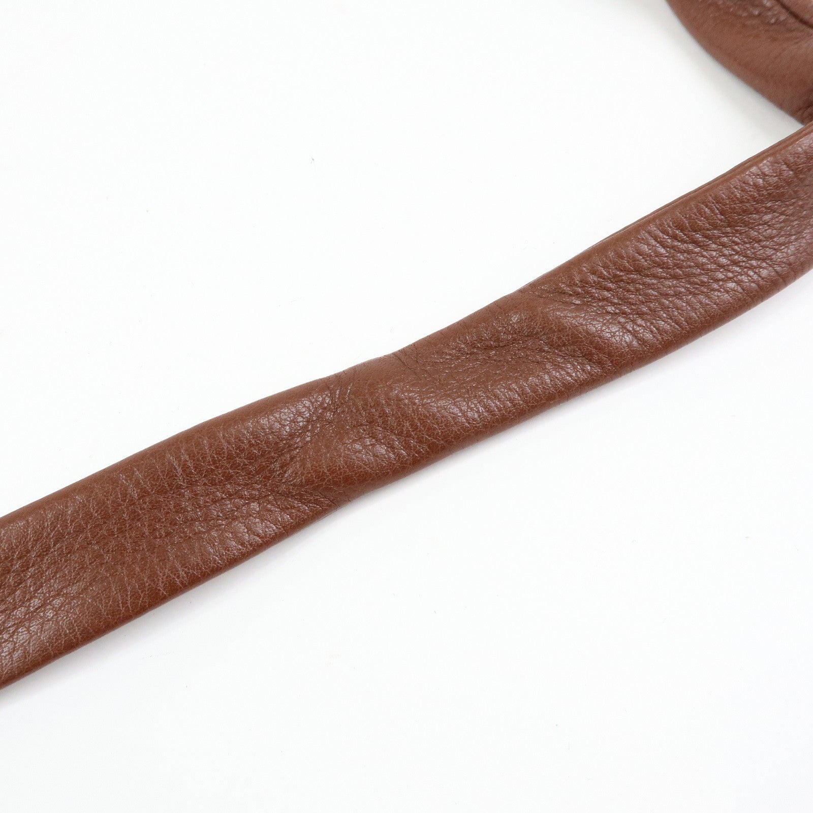 Chloe Cherry Leather 2Way Bag Hand Bag Shoulder Bag Brown