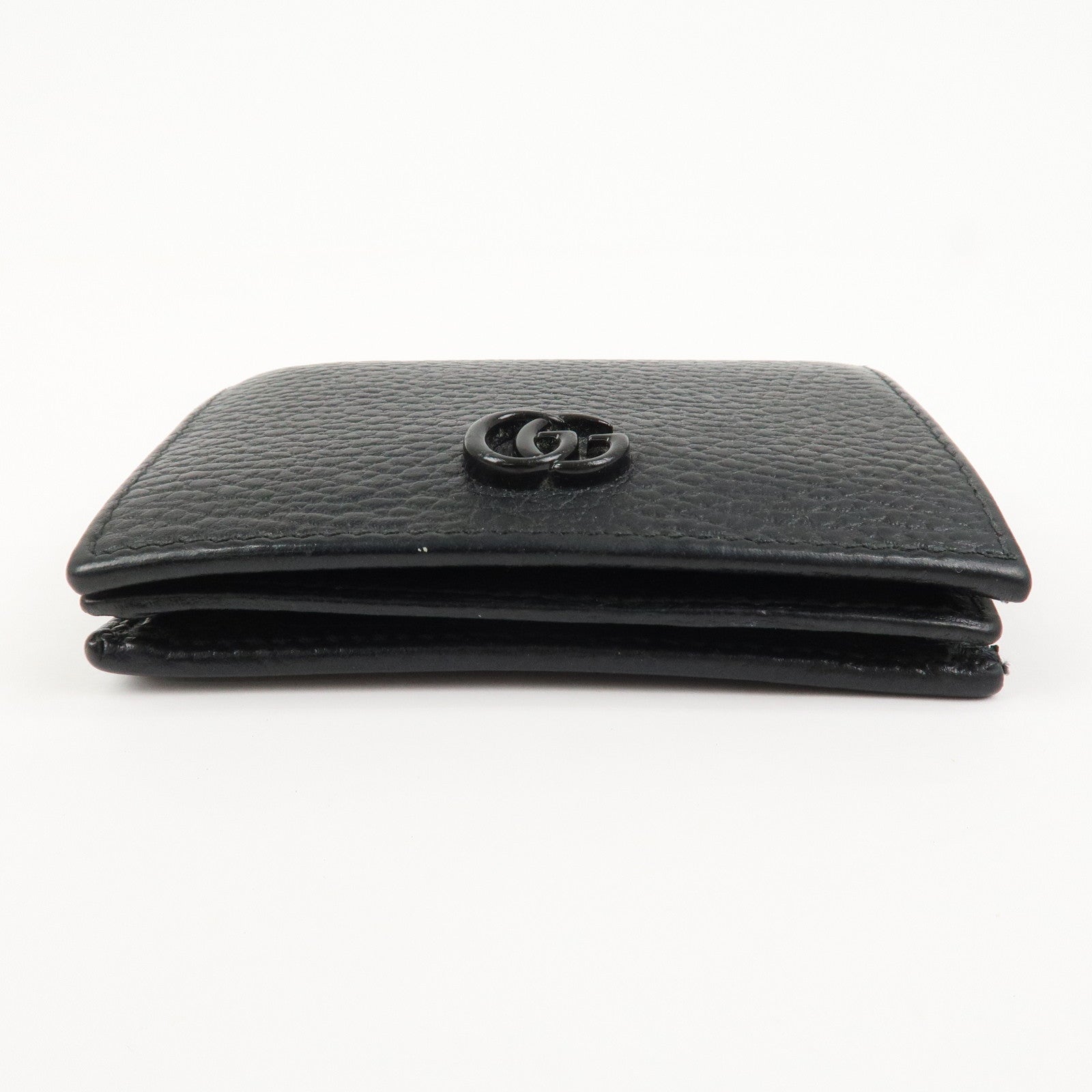 GUCCI GG Marmont Double G Mini Leather Wallet Compact Wallet 456126