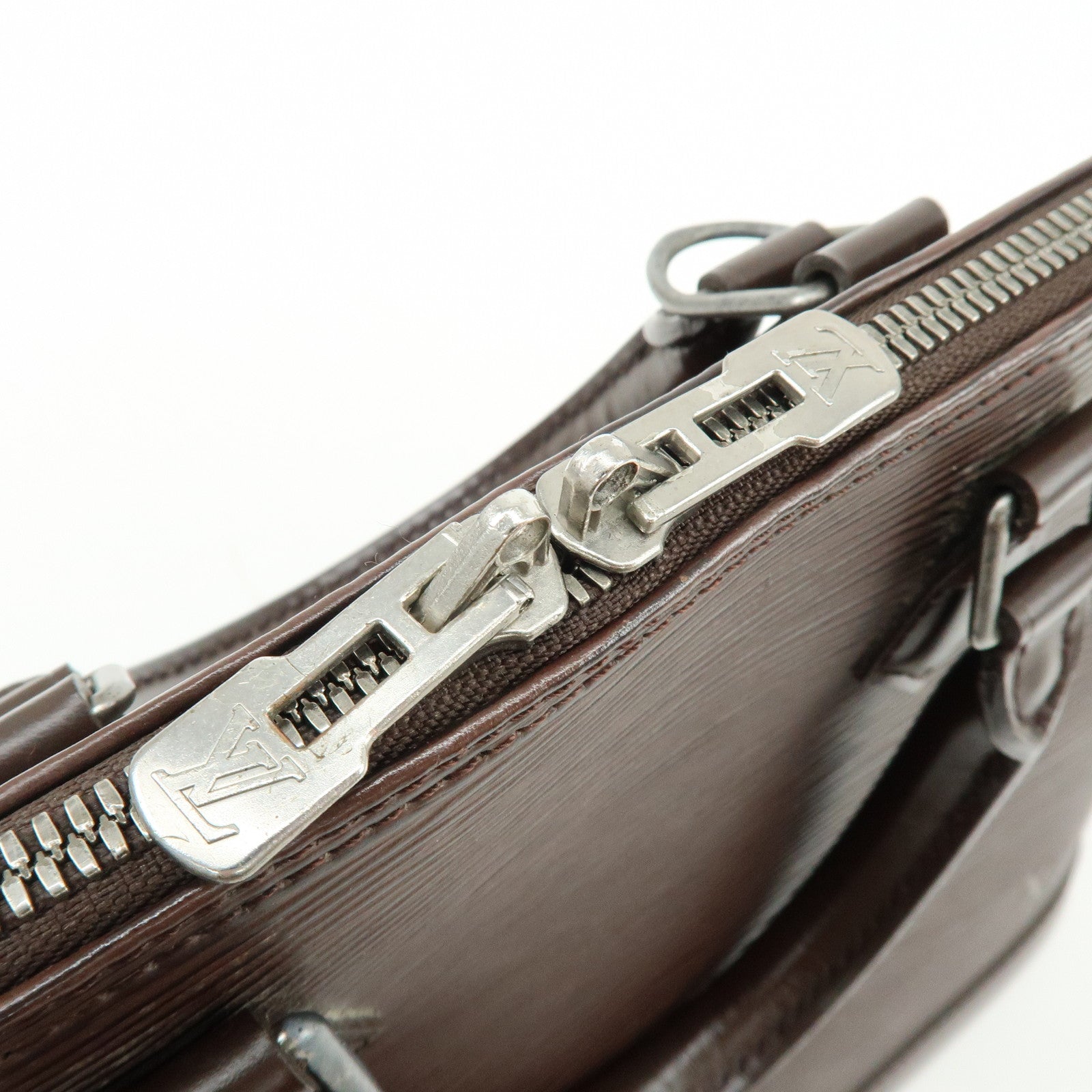 Louis Vuitton Epi Leather Alma Hand Bag Mocha Brown M5214D