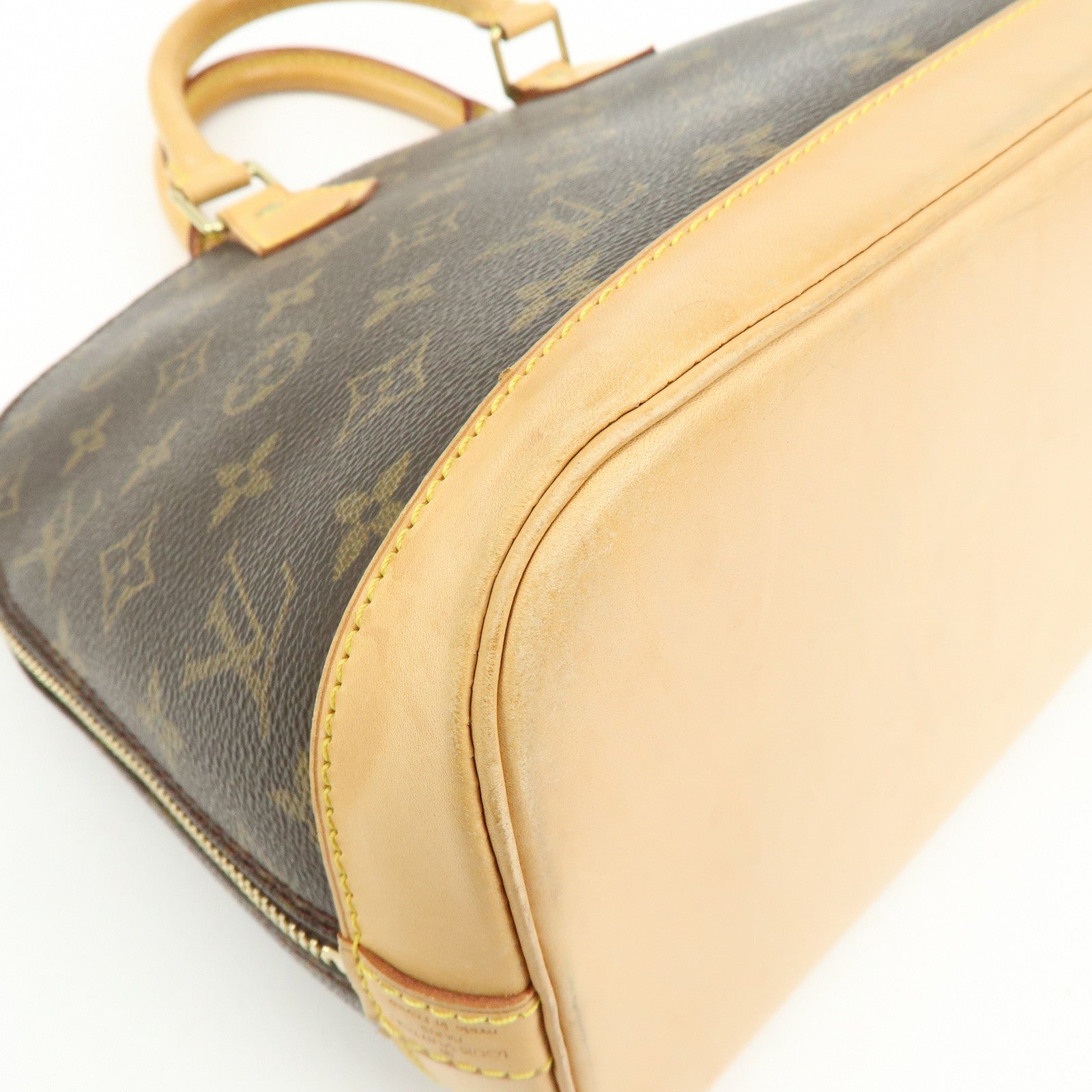 Louis Vuitton Monogram Alma Hand Bag Brown M51130