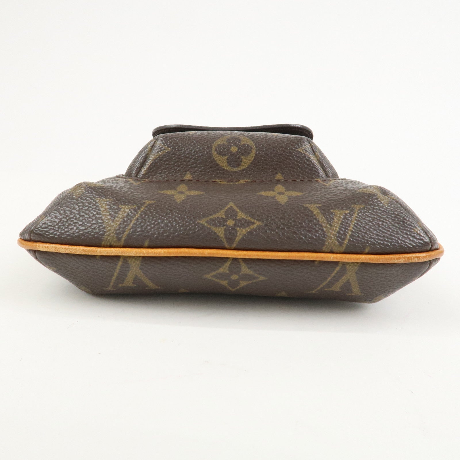 Louis Vuitton Monogram Partition Pouch Wristlet Bag Brown M51901
