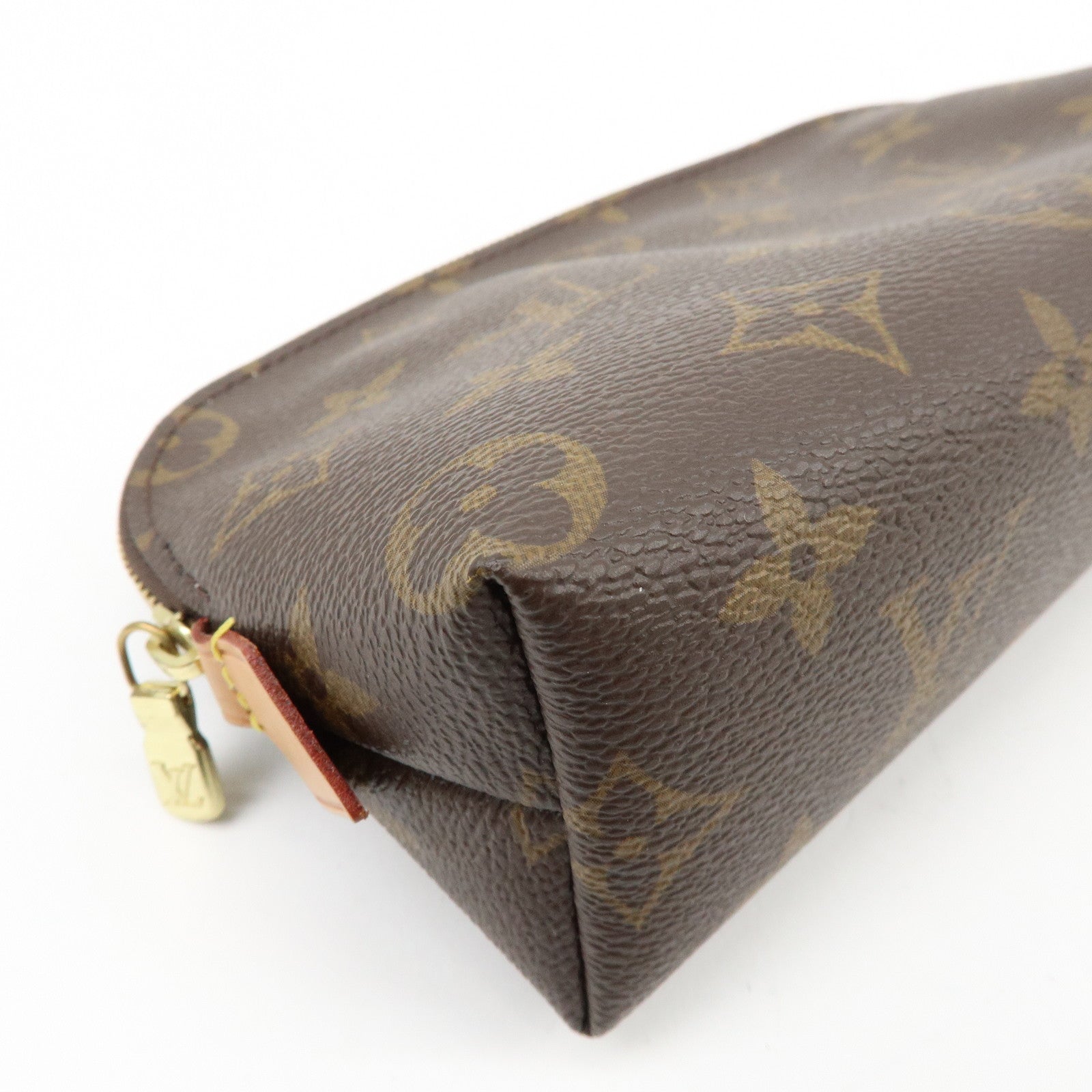 Louis Vuitton Monogram Pochette Cosmetic PM Pouch Brown M47515
