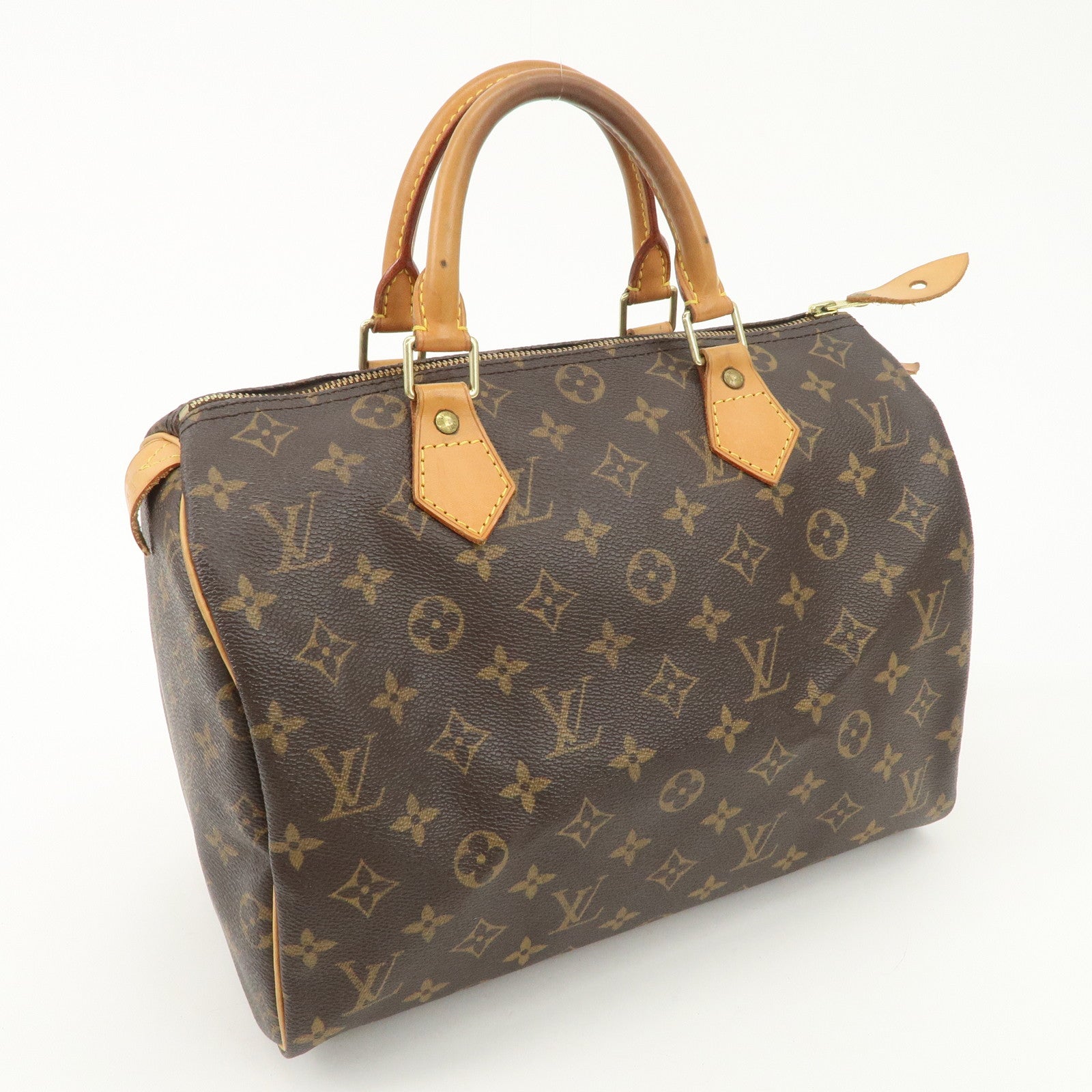 Louis Vuitton Monogram Speedy 30 Boston Bag Hand Bag Brown M41526