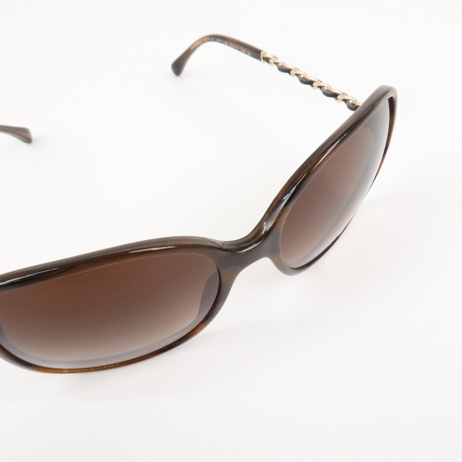 CHANEL COCO Mark Sunglasses c.617/3B 57□17 135 3N Brown 5210-Q