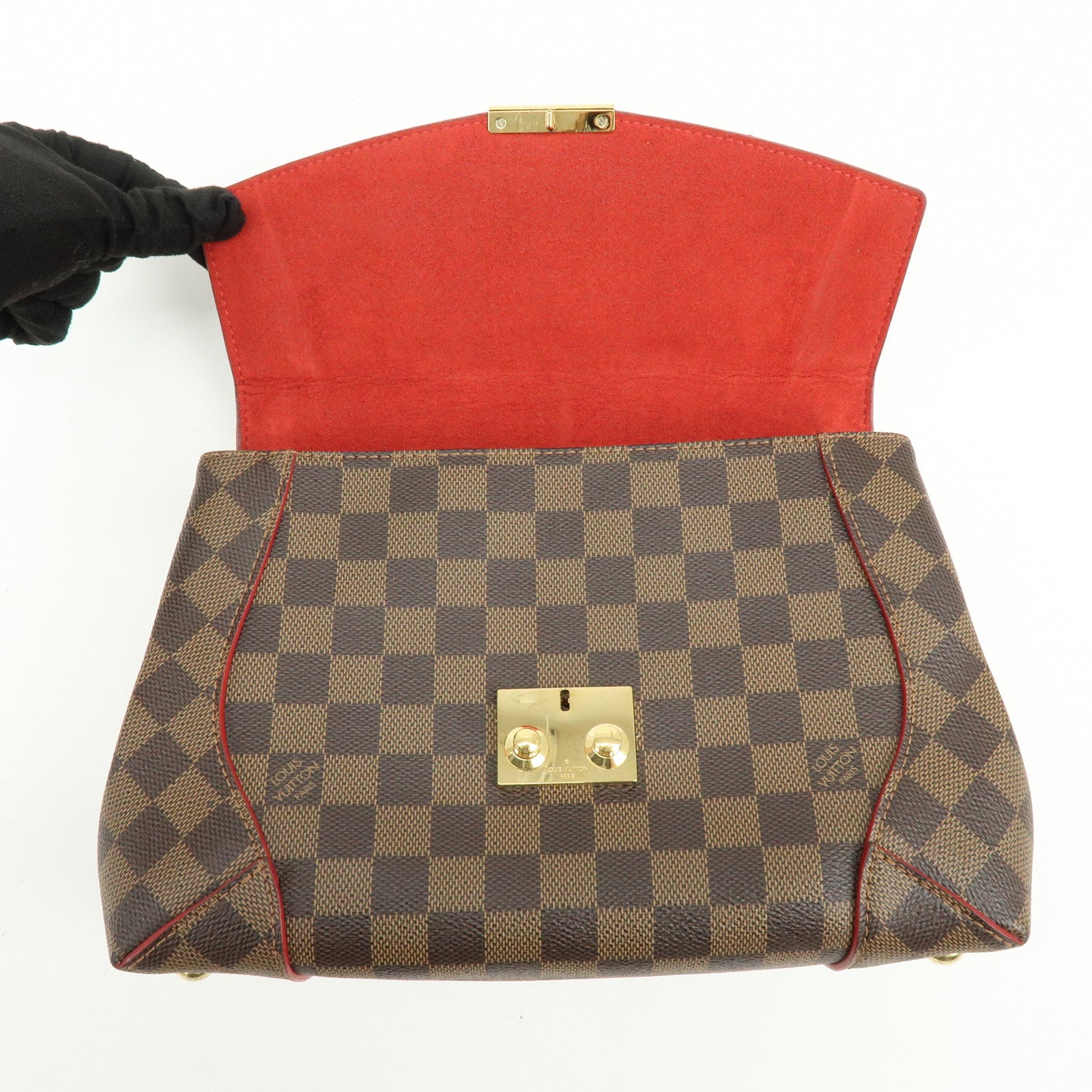 Louis Vuitton Damier Ebene Kaisa Clutch Chain Shoulder Bag N41596