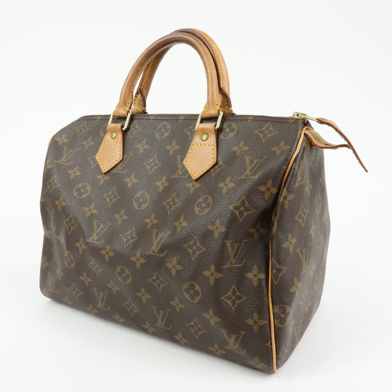 Louis Vuitton Monogram Speedy 30 Boston Bag Hand Bag Brown M41526