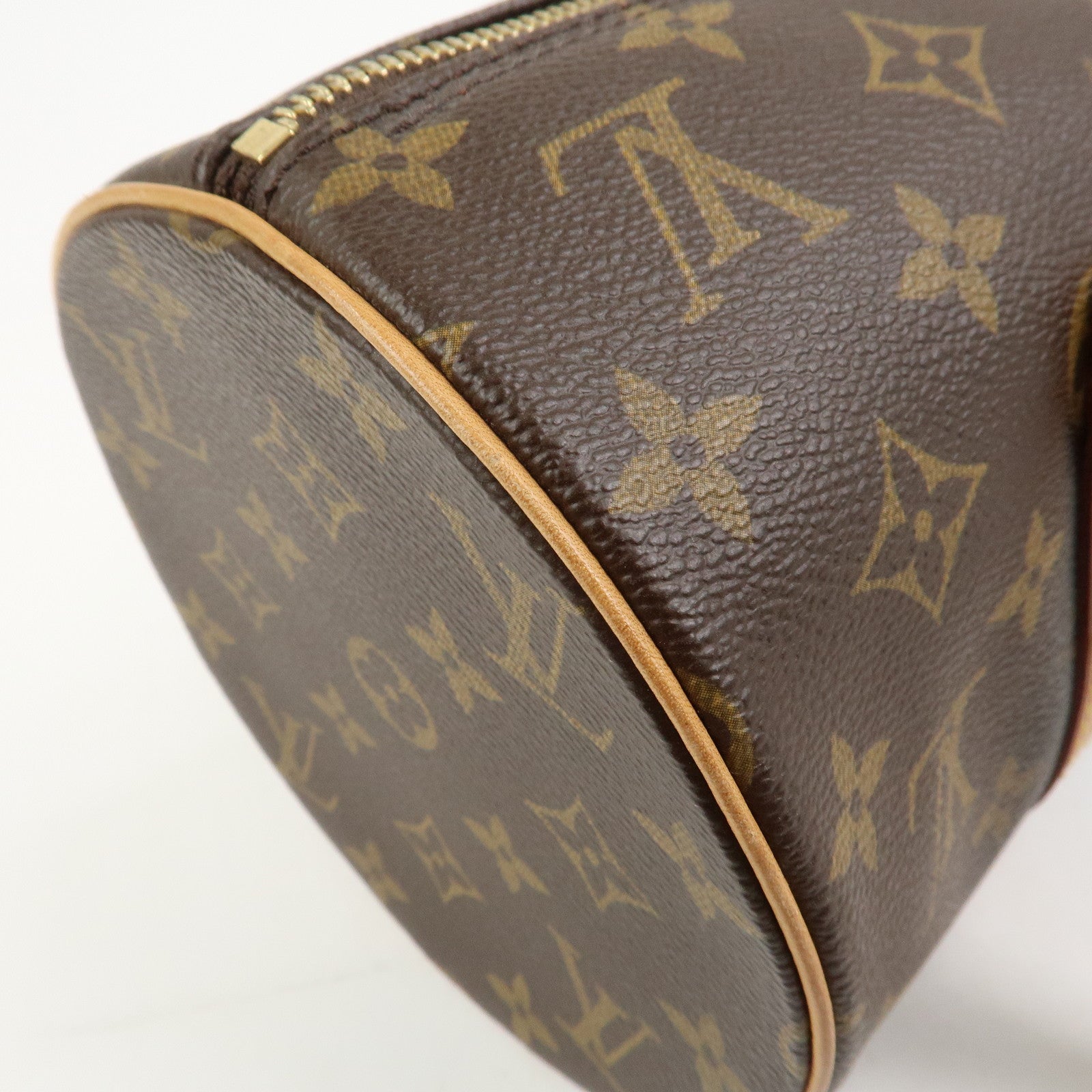 Louis Vuitton Monogram Papillon 30 Hand Bag New Style Brown M51385