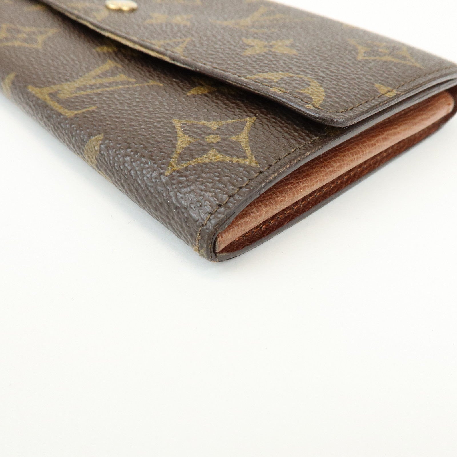 Louis Vuitton Monogram Set of 2 Long Wallets Brown M61727/M61723