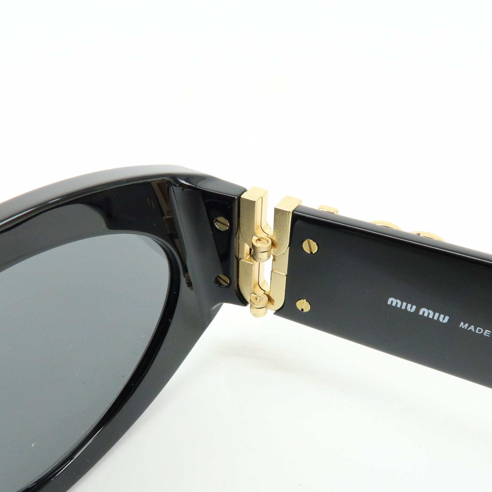 MIU MIU Logo Plastic Sunglasses Black SMU 11W 54□211AB-5S0 135 3N