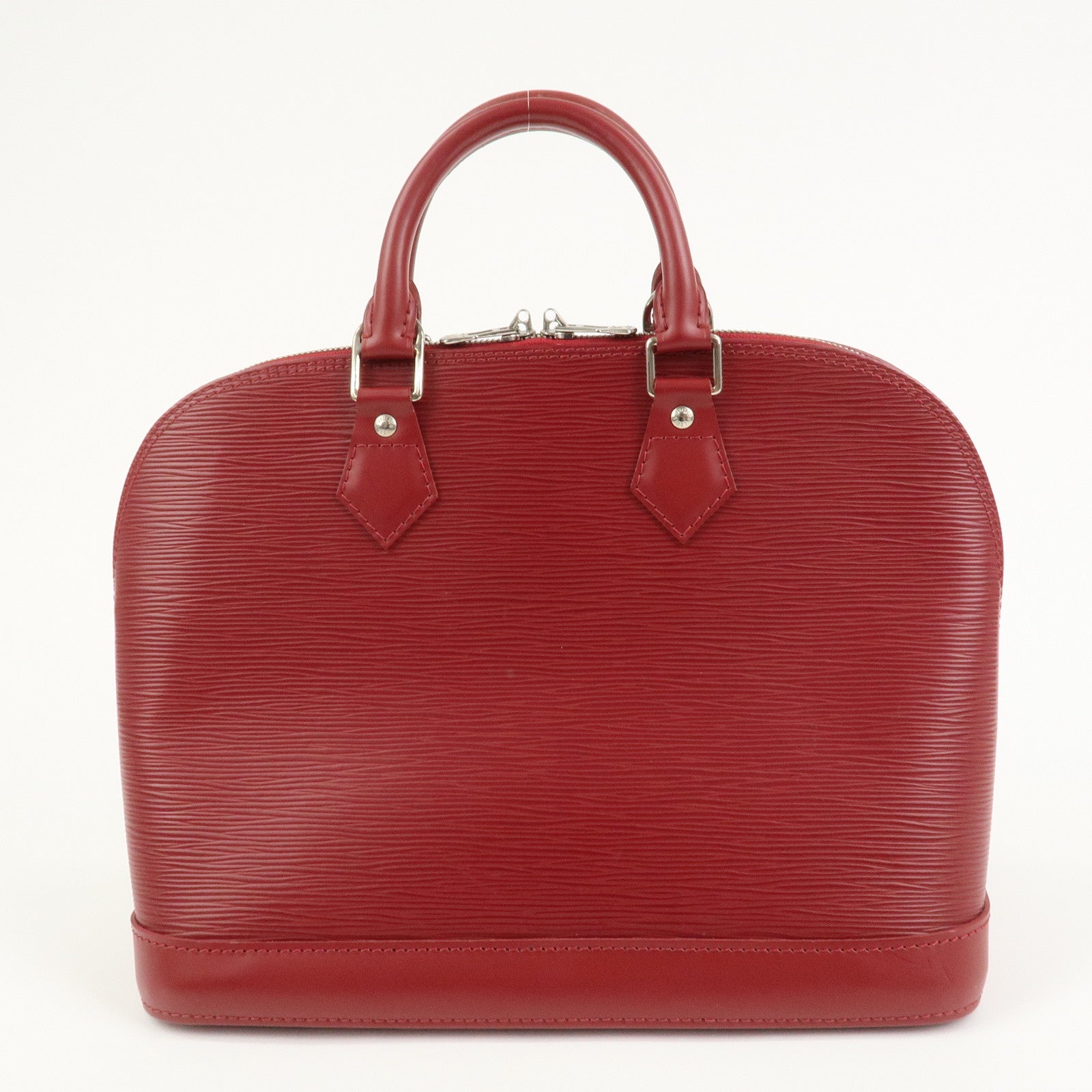 Louis Vuitton Epi Alma PM Leather Hand Bag Carmine M4058E