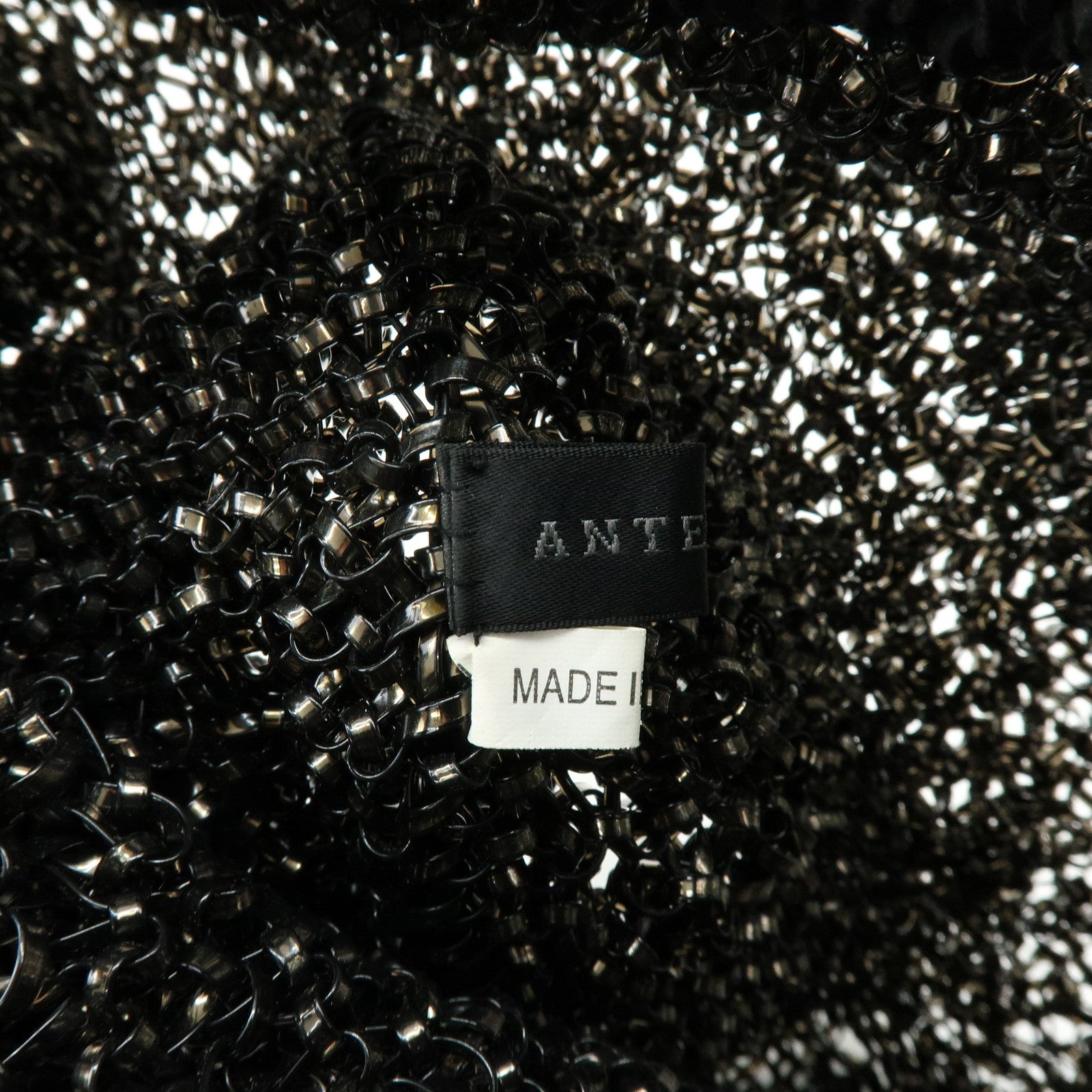 ANTEPRIMA Wire Bag PVC Shoulder Bag Hand Bag Black