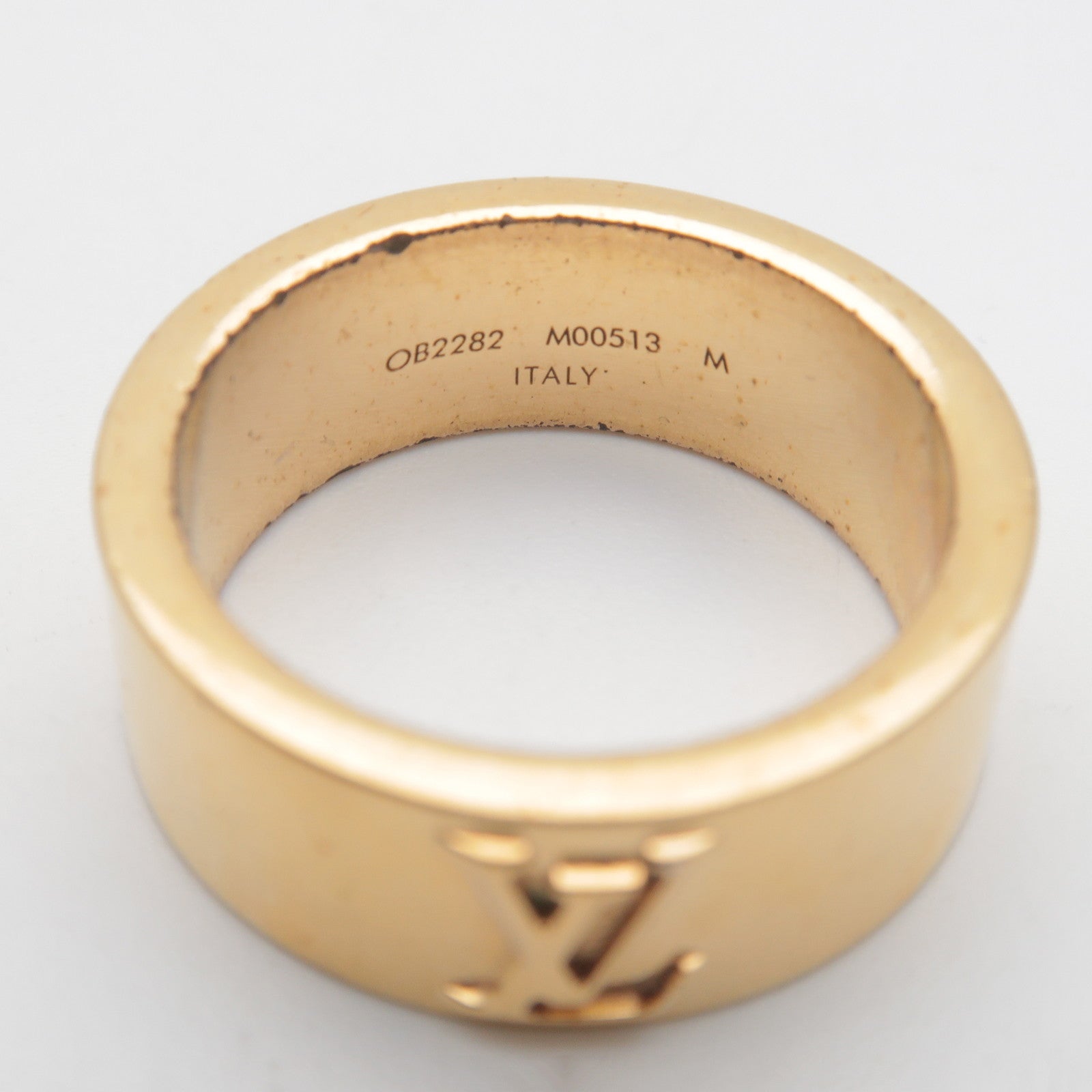 Louis Vuitton Bague LV Instinct Ring Metal M Gold M00513