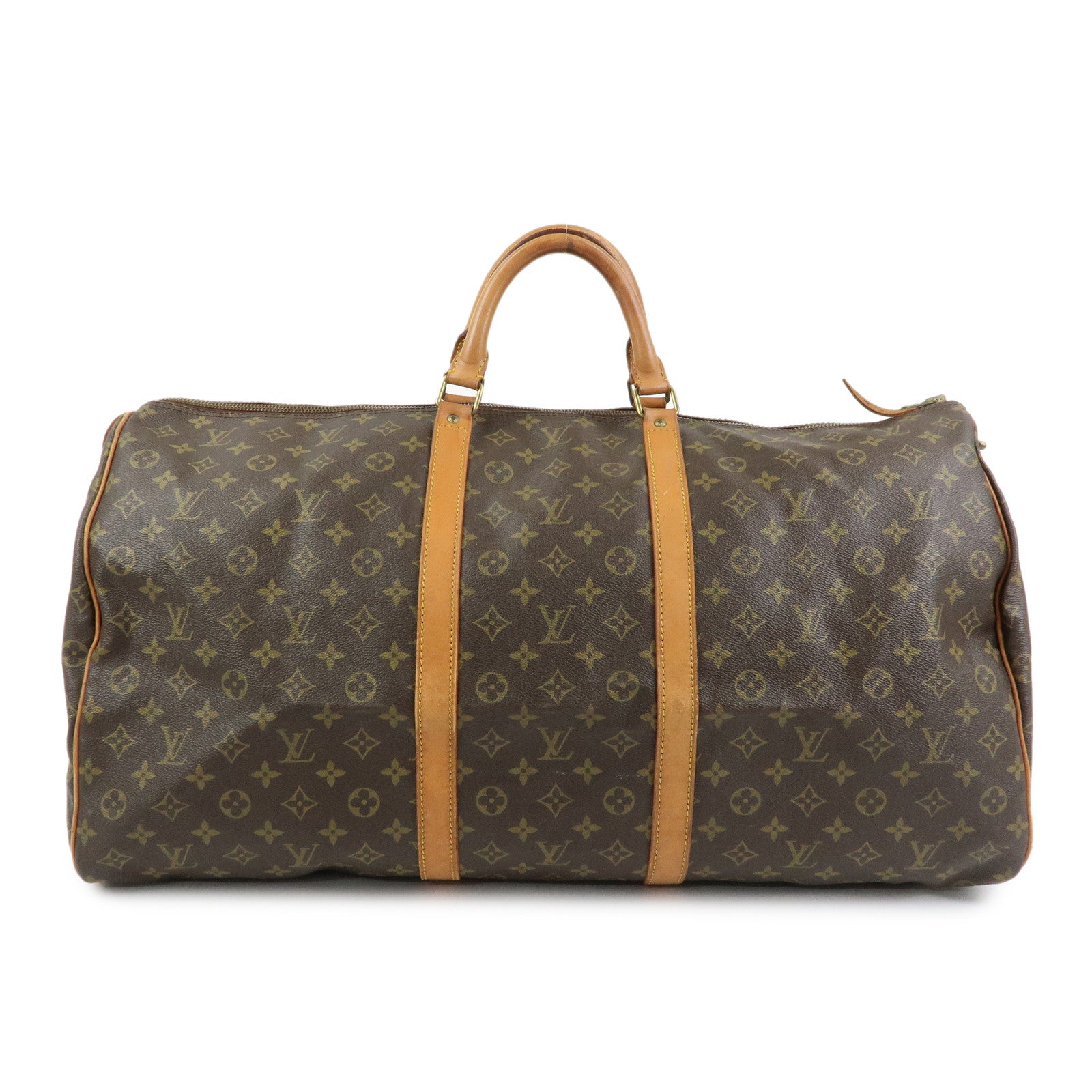 Louis Vuitton Monogram Keep All 60 Boston Bag Brown M41422