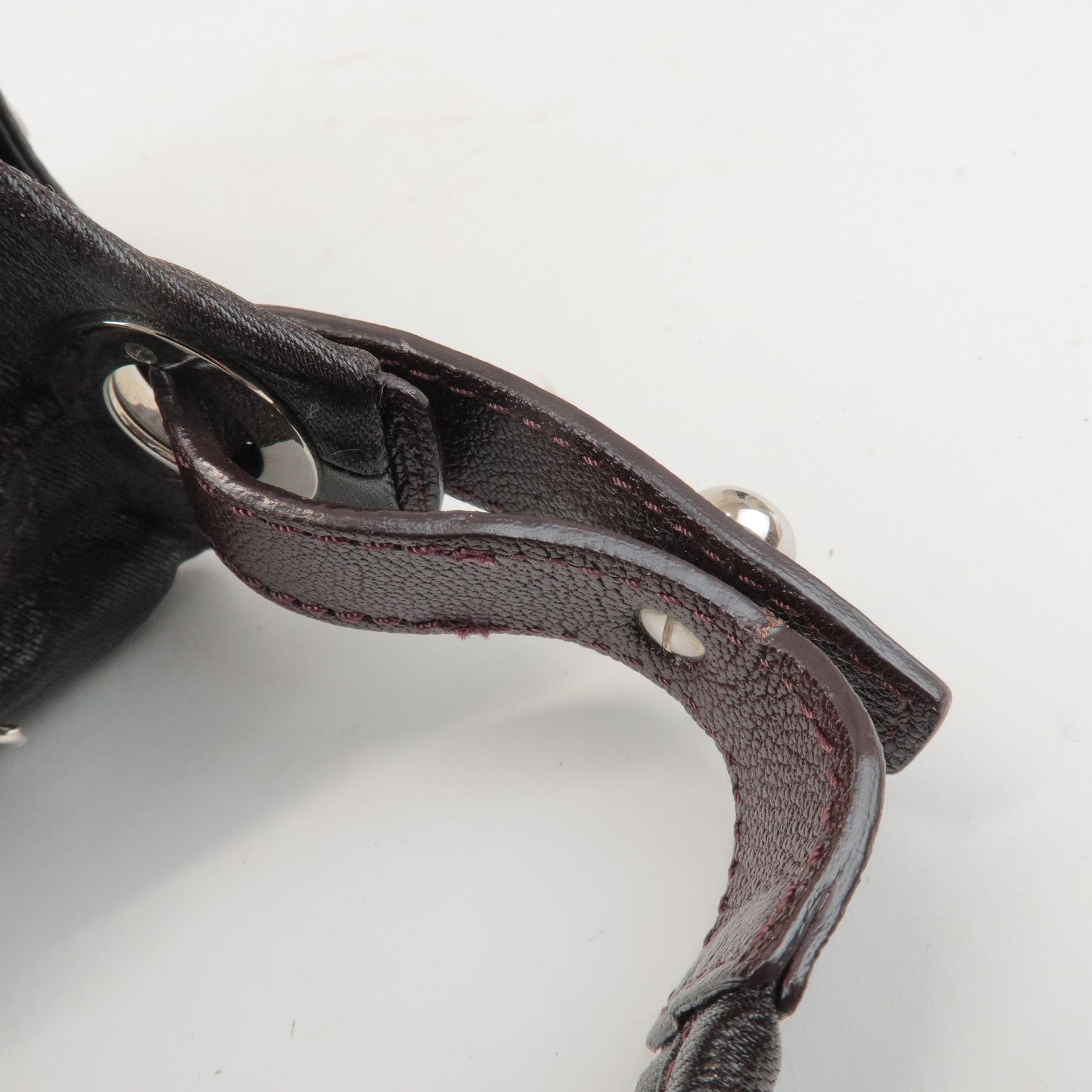 CHANEL Biarritz PVC Coated Canvas Calf Leather Shoulder Bag A34205