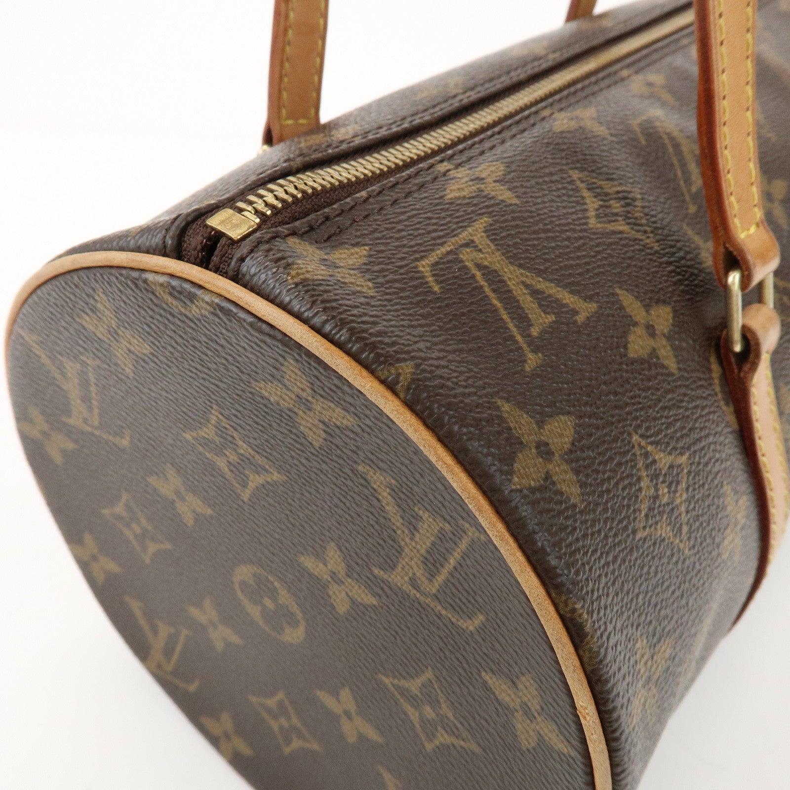 Louis Vuitton Monogram Papillon 30 Hand Bag Brown M51385