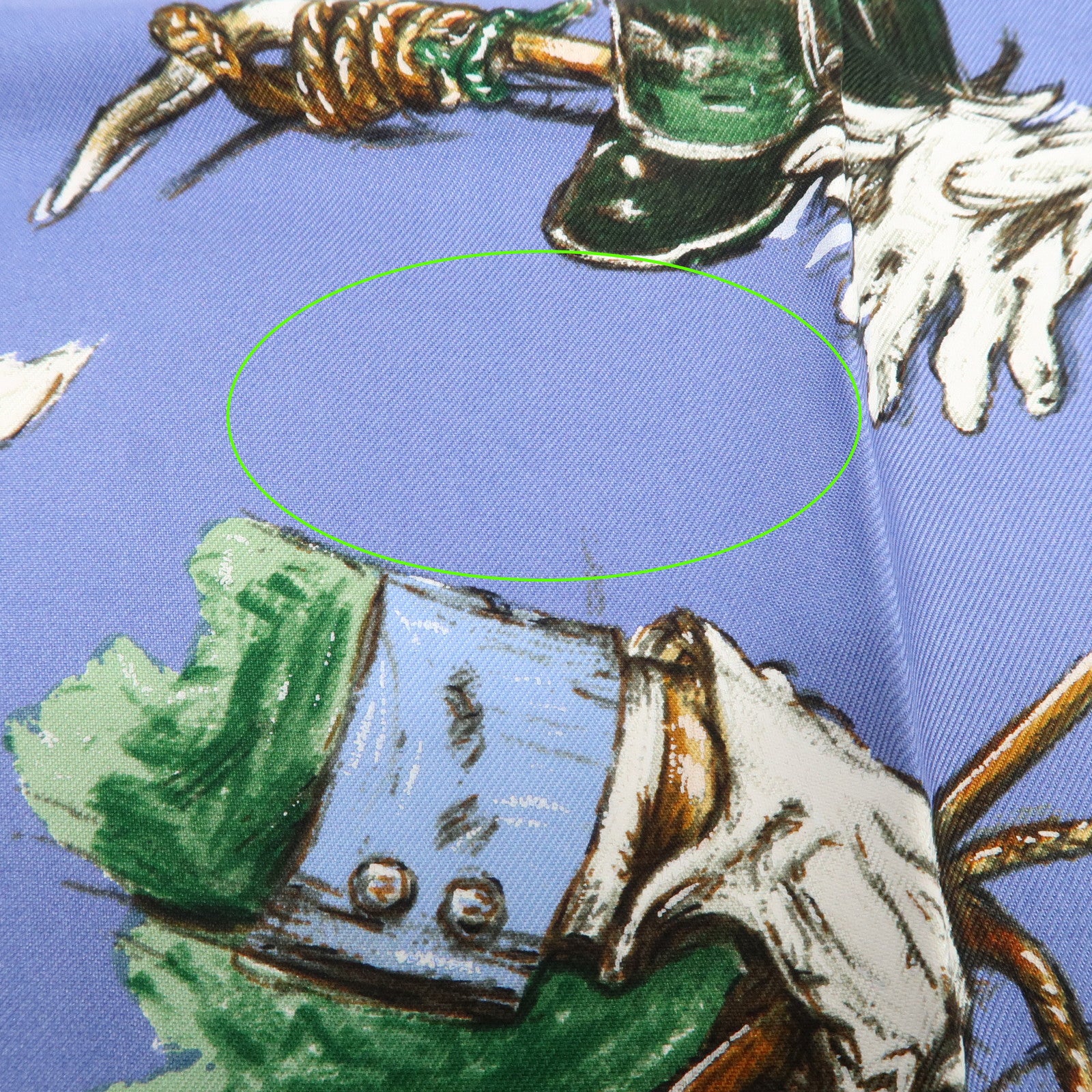 HERMES Carre 90 Silk 100% Scarf A Propos de Bottes Blue