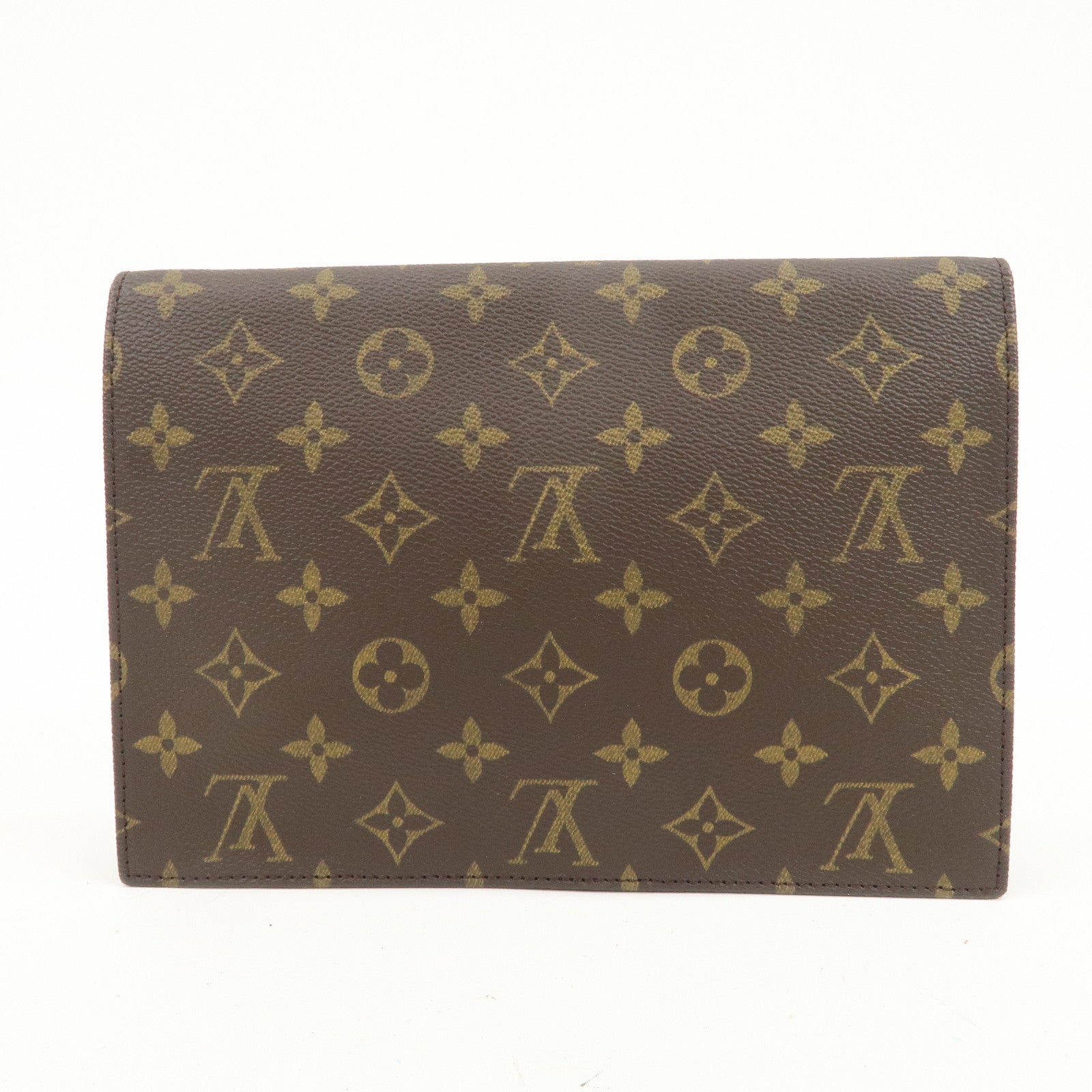 Louis Vuitton Monogram Pochette Lava 23 Clutch Bag Brown M51940