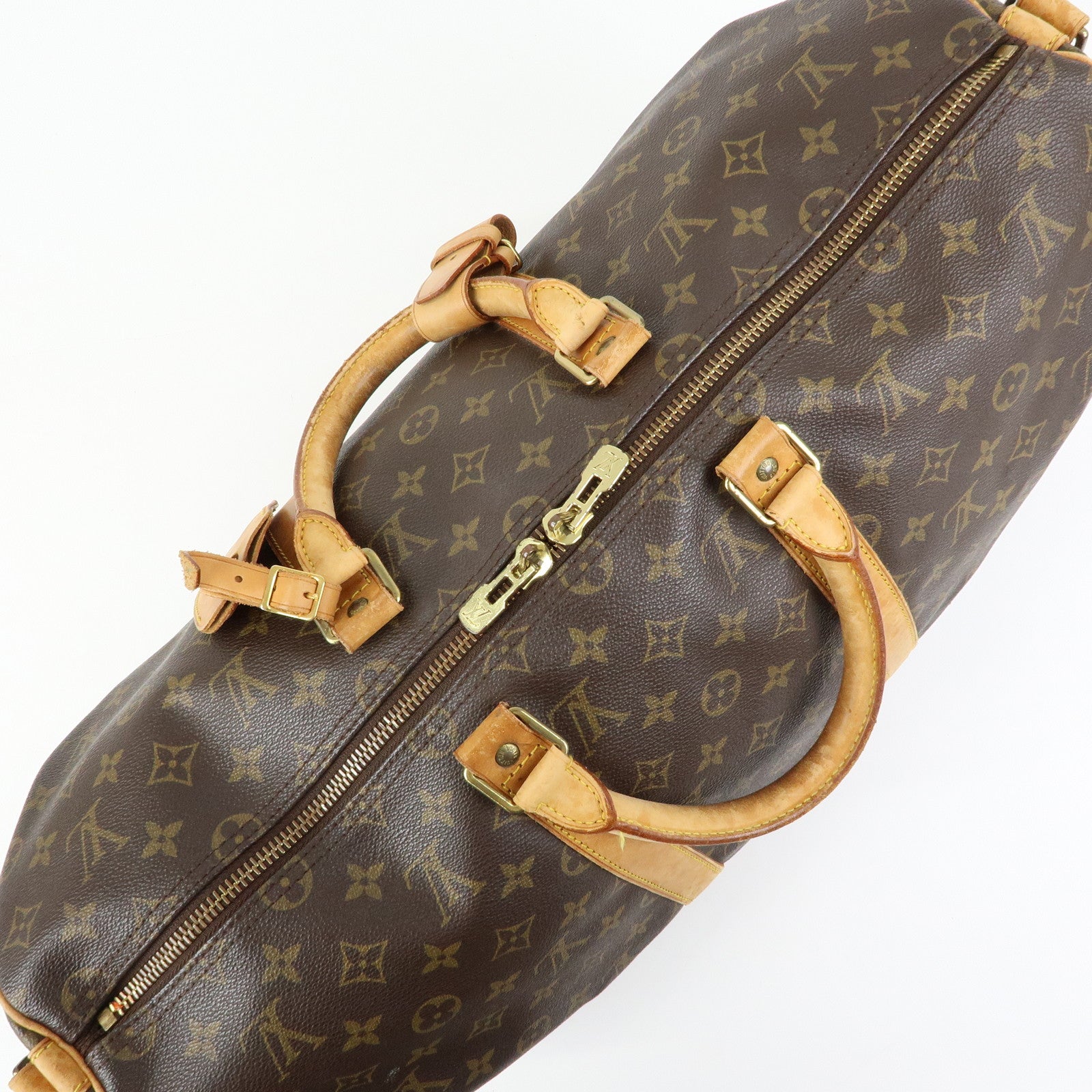 Louis Vuitton Monogram Keep All Bandouliere 50 Boston Bag M41416