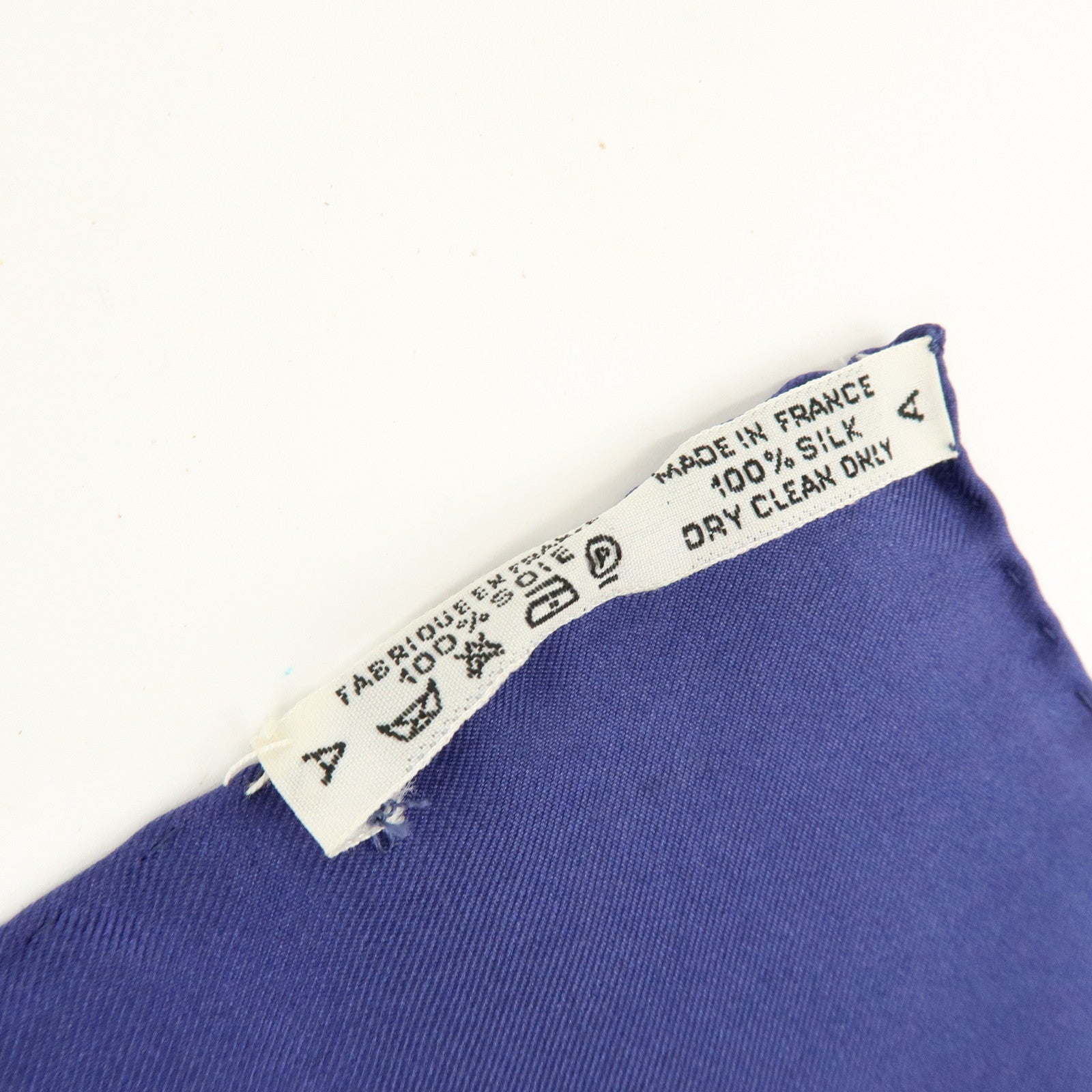 HERMES Carre 90 Silk 100% Scarf TSUBAS Guard Print Purple Green