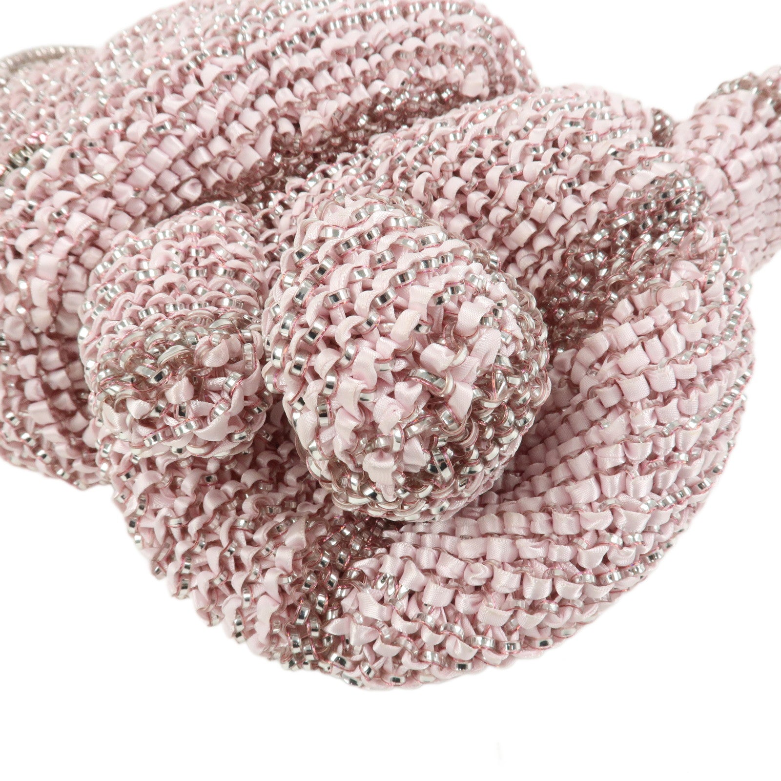 ANTEPRIMA Nylon PVC RASO HELLO KITTY Rhinestone Hand Bag Pink