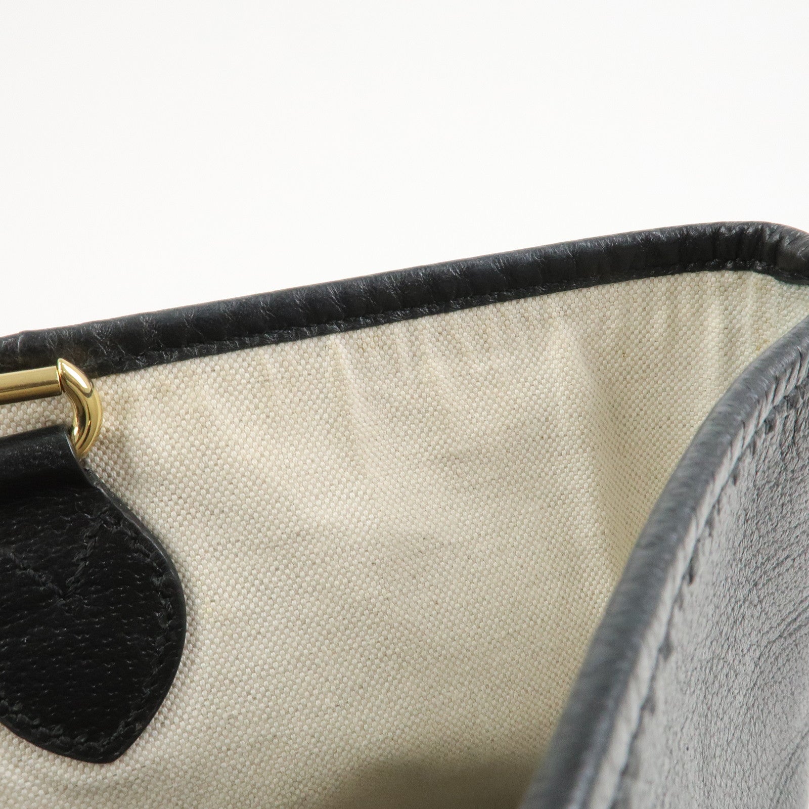 GUCCI GG Marmont Leather Tote Bag Shoulder Bag Black 765043