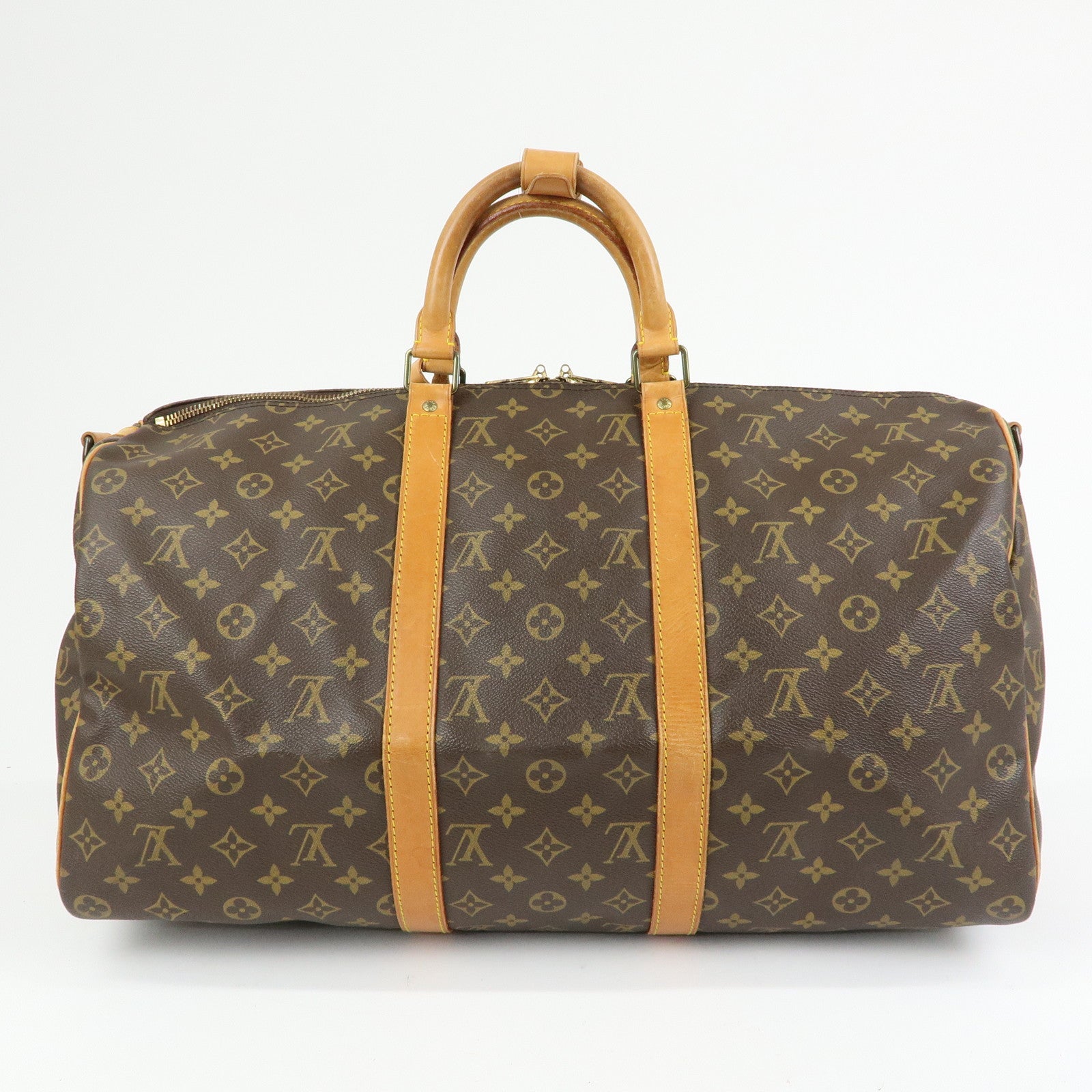 Louis Vuitton Monogram Keep All Bandouliere 50 Boston Bag M41416