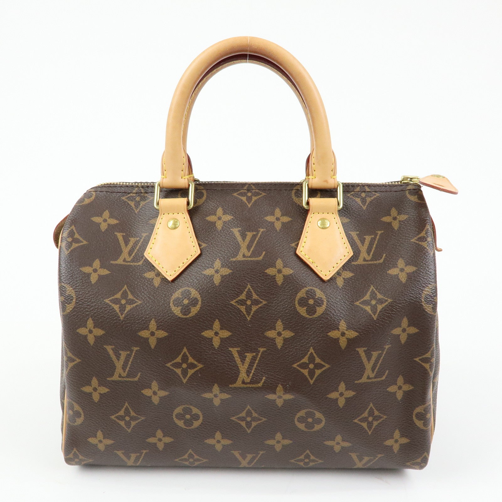 Louis Vuitton Monogram Speedy 25 Hand Bag Boston Bag Brown M41109