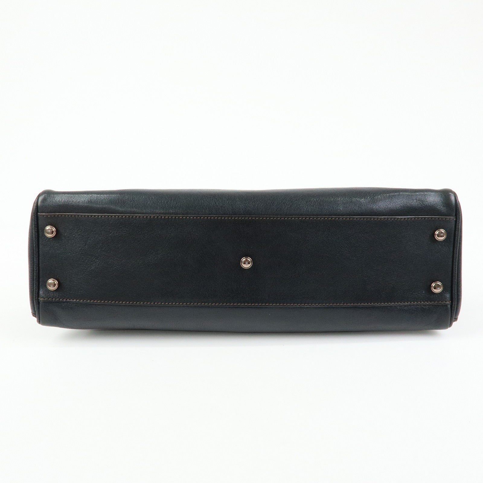 Cartier Marcello de Cartier Leather Hand Bag Tote Bag Black