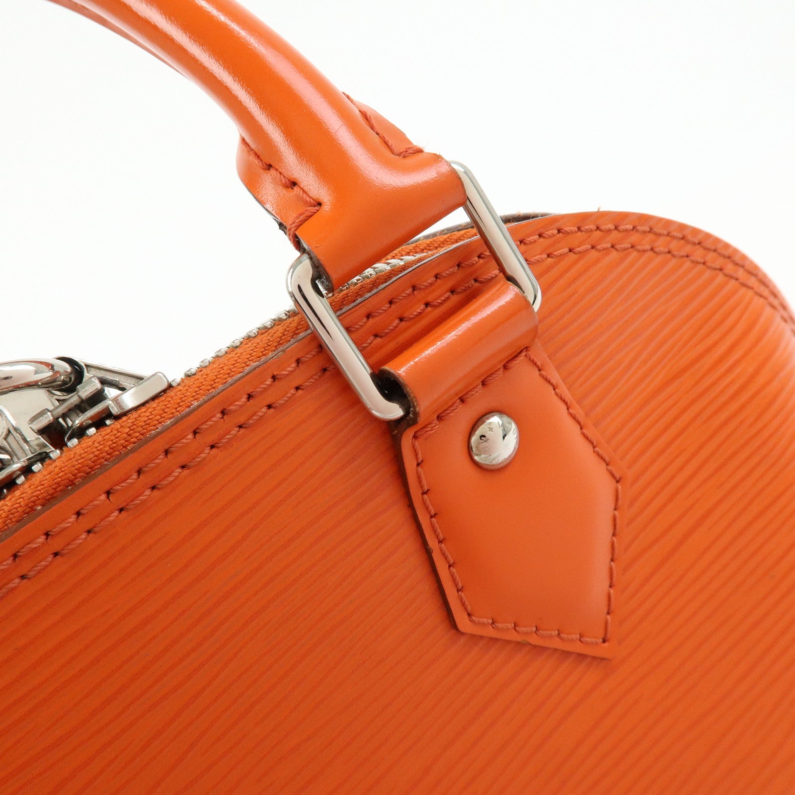 Louis Vuitton Epi Leather Alma BB 2Way Bag Hand Bag Orange M40854