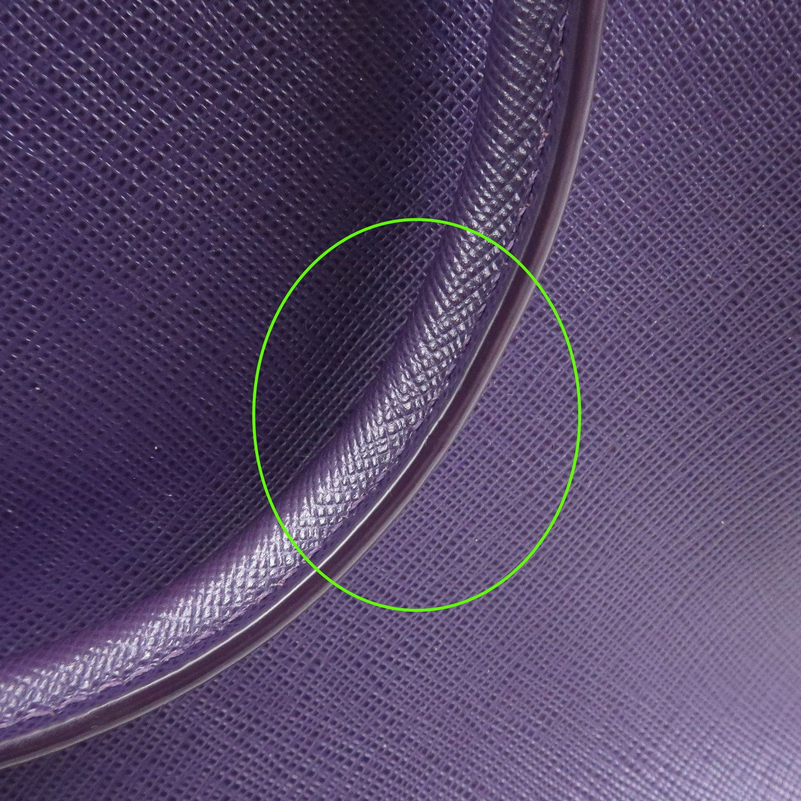 PRADA Saffiano Leather Galleria 2Way Bag Hand Bag Purple BN1786