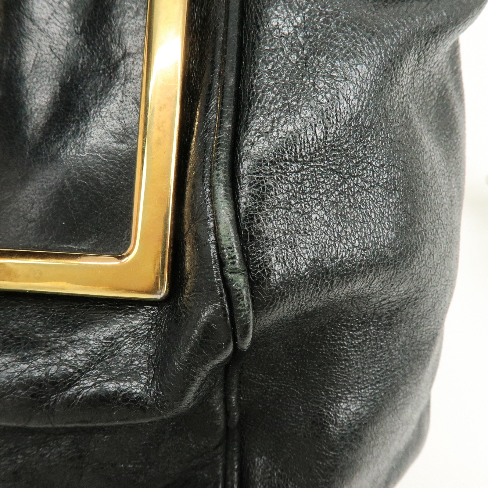 Chloe Ethel Leather 2Way Shoulder Bag Hand Bag Crossbody Bag Black