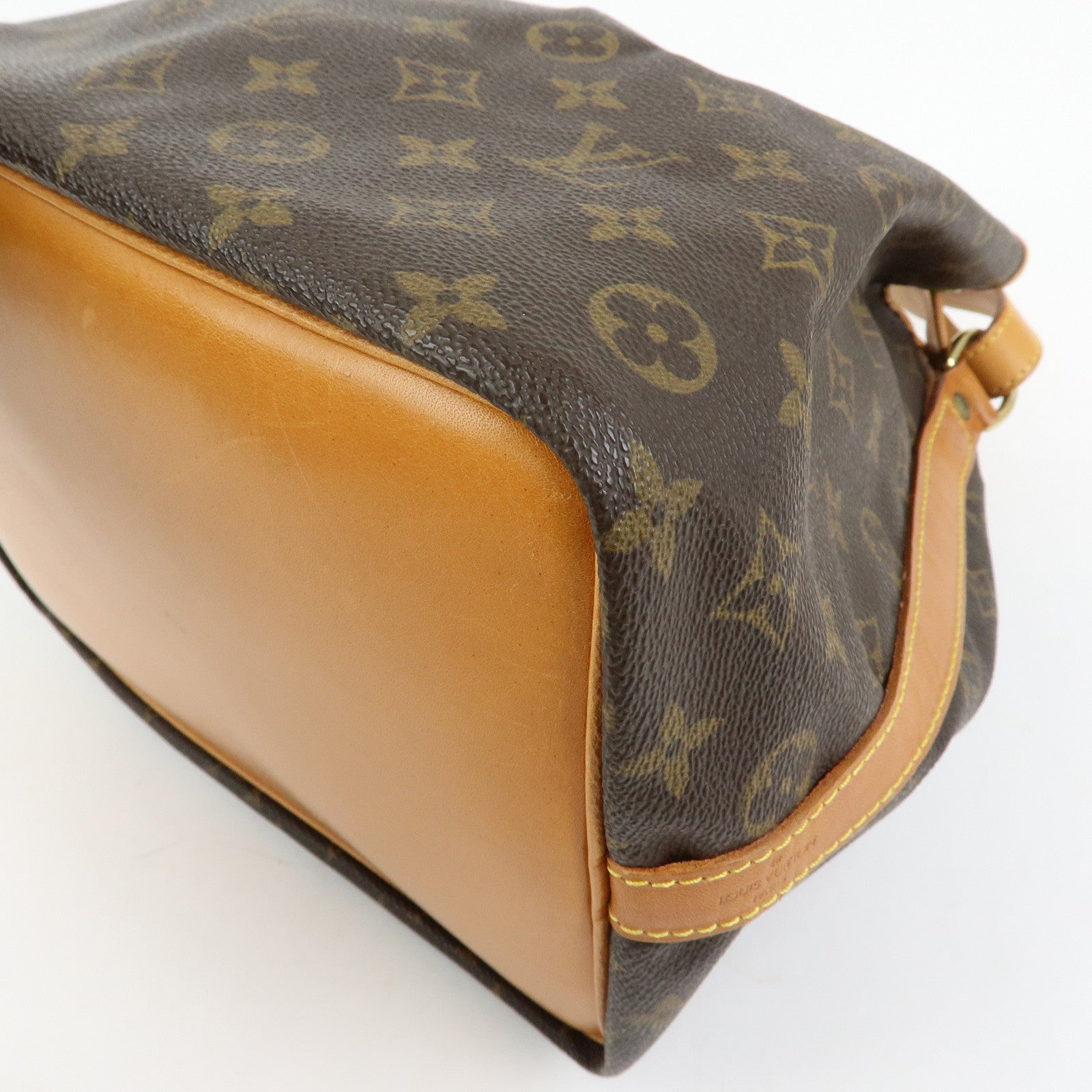 Louis Vuitton Monogram Petit Noe Shoulder Bag Brown M42226