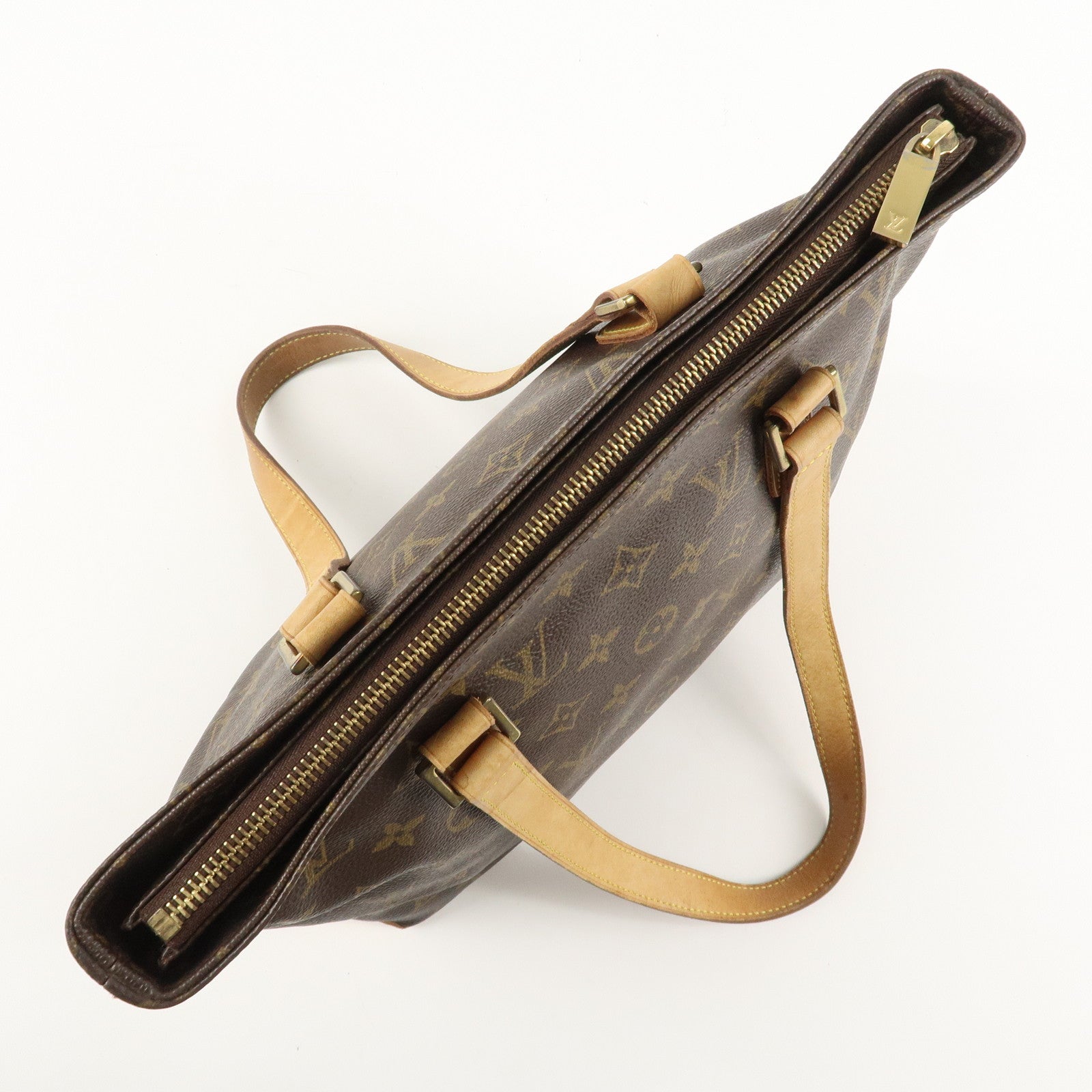 Louis Vuitton Monogram Cabas Piano Tote Bag Hand Bag M51148 Used