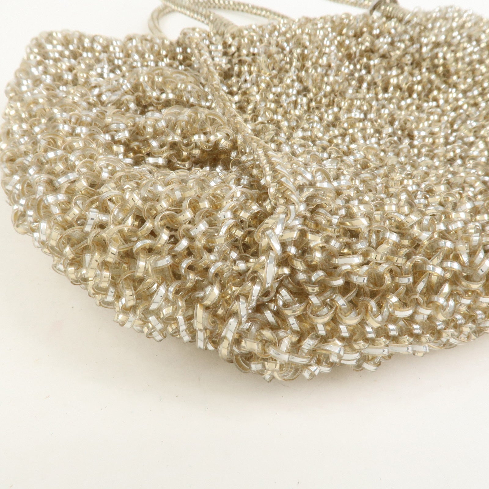 ANTEPRIMA Wire Bag PVC Hand Bag Shoulder Bag Gold