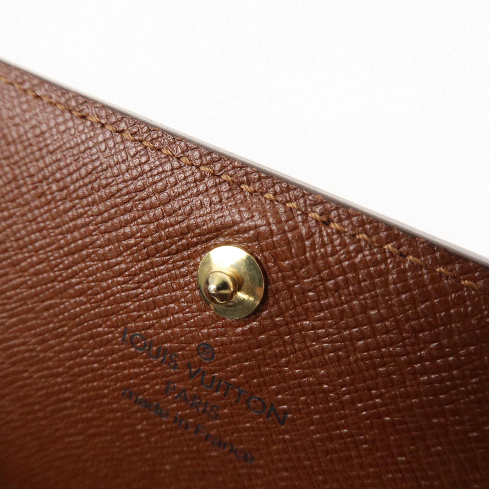 Louis Vuitton Monogram Porte Monnaie Billets Tresor Wallet M61730 Used