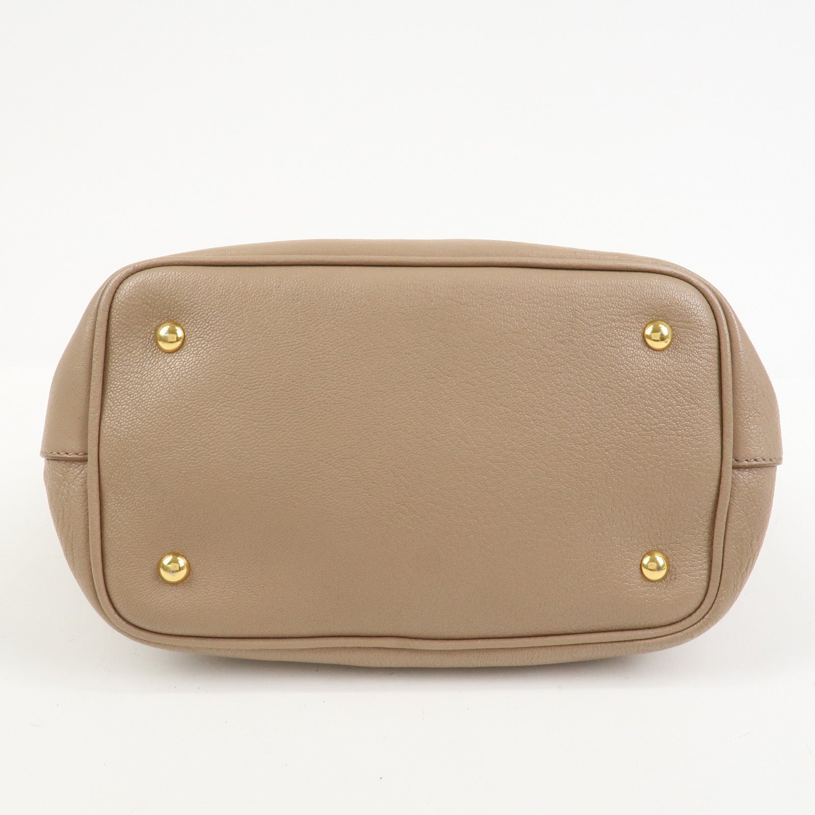 MIU MIU Madras Leather 2Way Shoulder Bag Hand Bag Pink Beige RN0886
