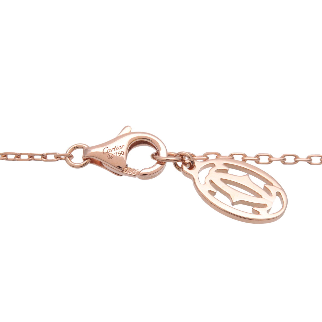 Cartier Diamants Legers Necklace SM Diamond D'amour 0.09ct 750PG
