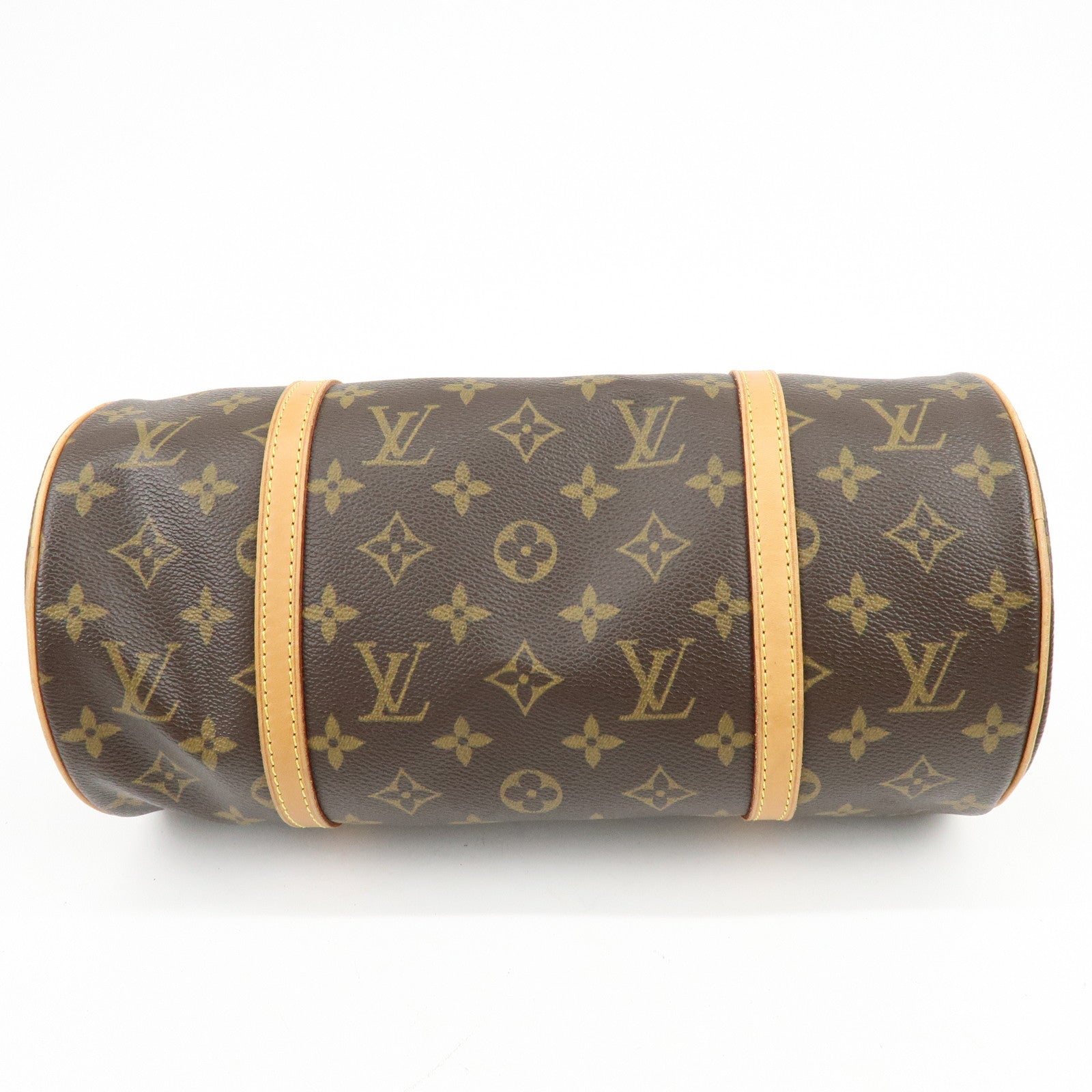 Louis Vuitton Monogram Papillon 30 Hand Bag Brown M51385