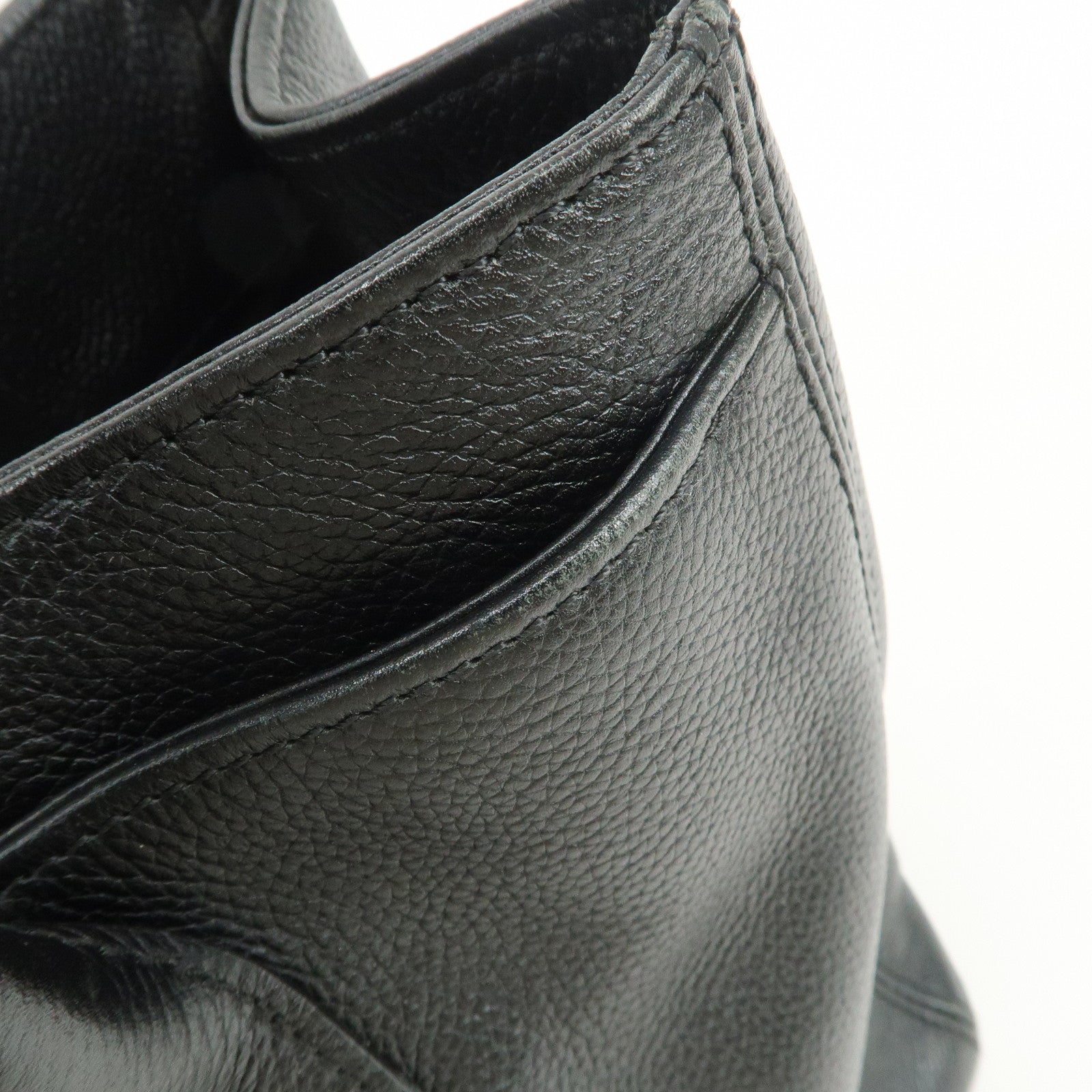 CHANEL Executive Leather Tote Bag Hand Bag Black A15206