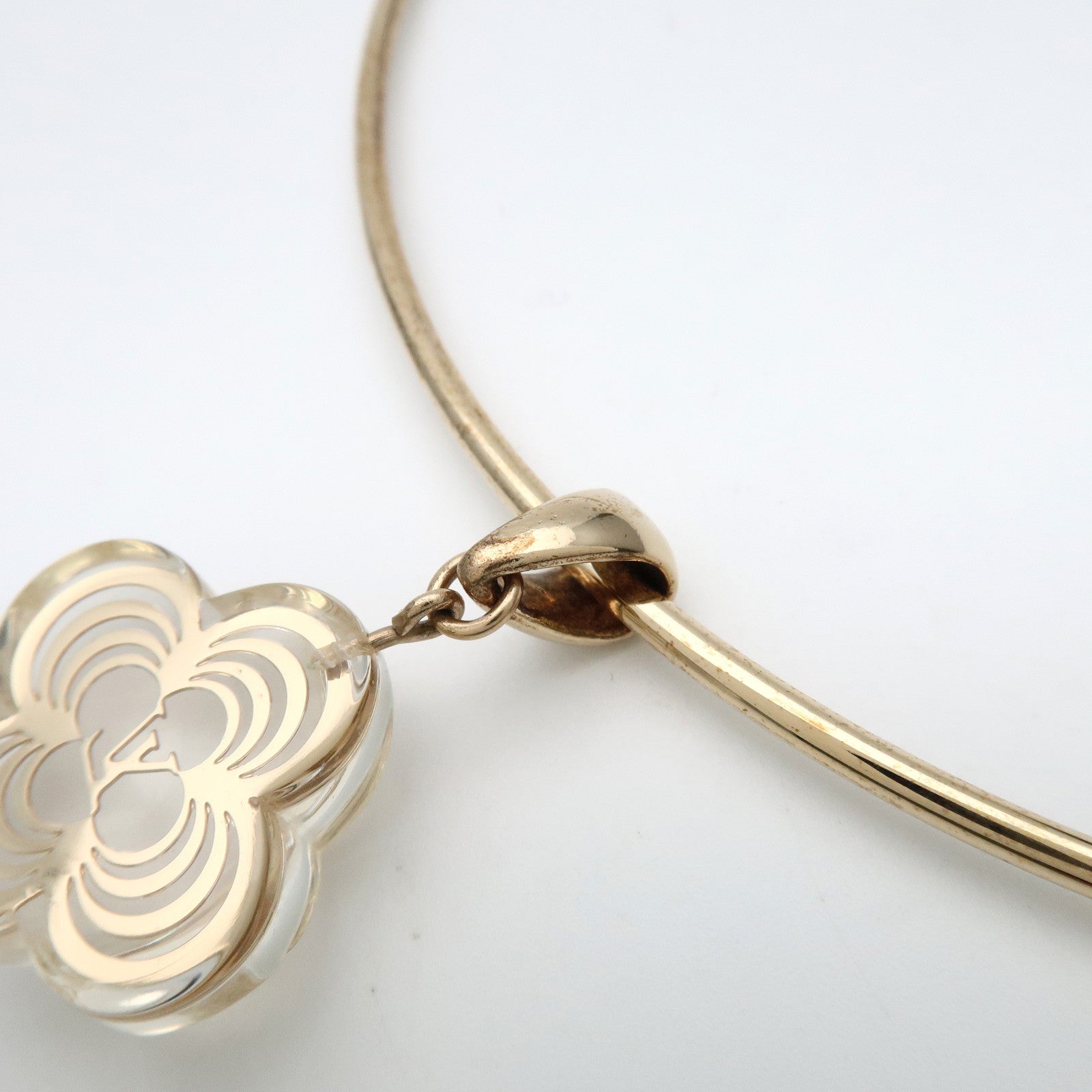 Louis Vuitton Collier à la folie Choker Metal Plastic Gold M65622