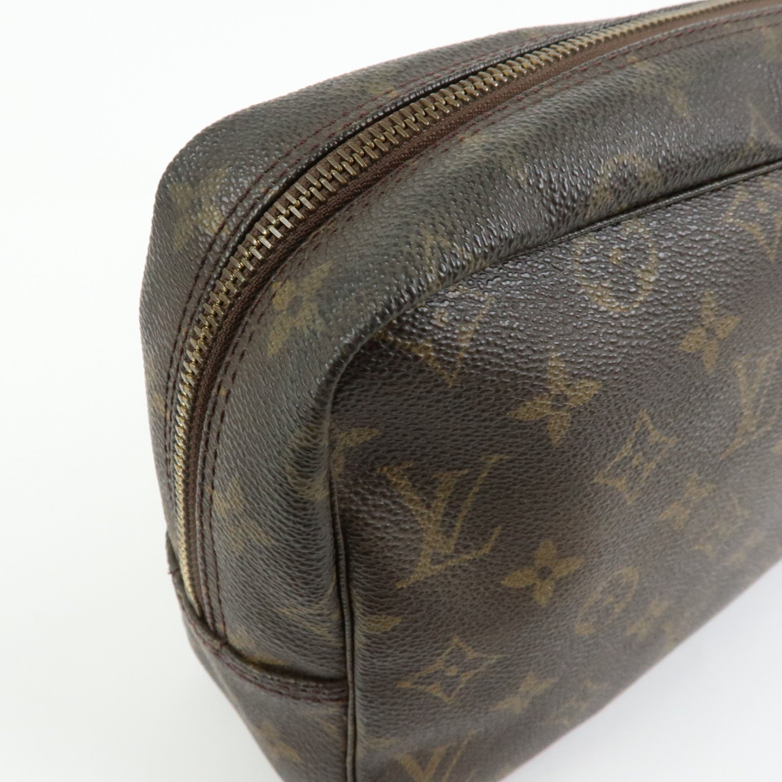 Louis Vuitton Monogram Trousse Toilette 28 Pouch Brown M47522