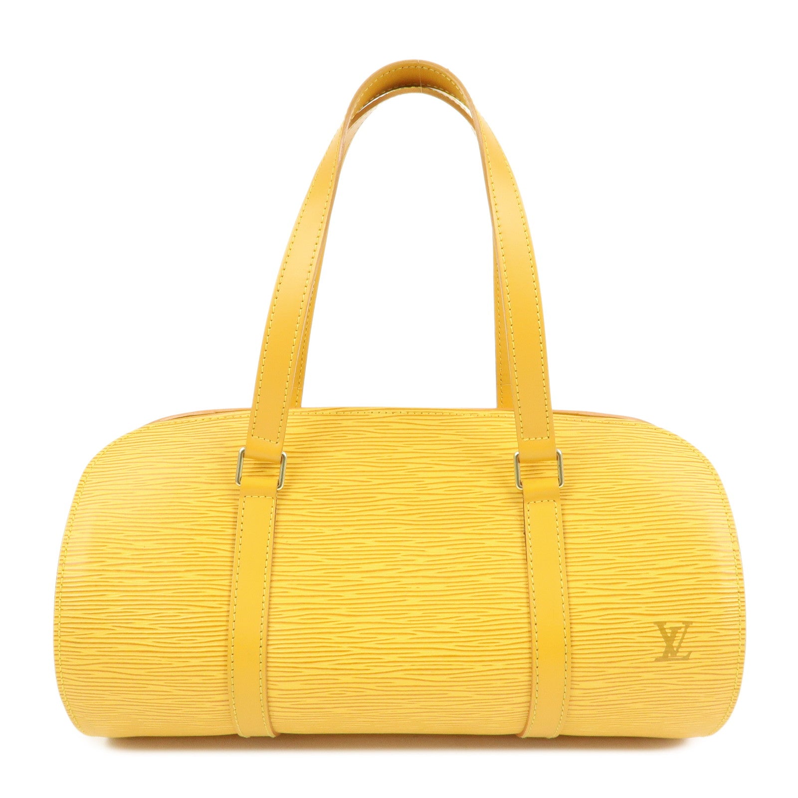 Louis Vuitton Epi Leather Soufflot Hand Bag Tassili Yellow M52229