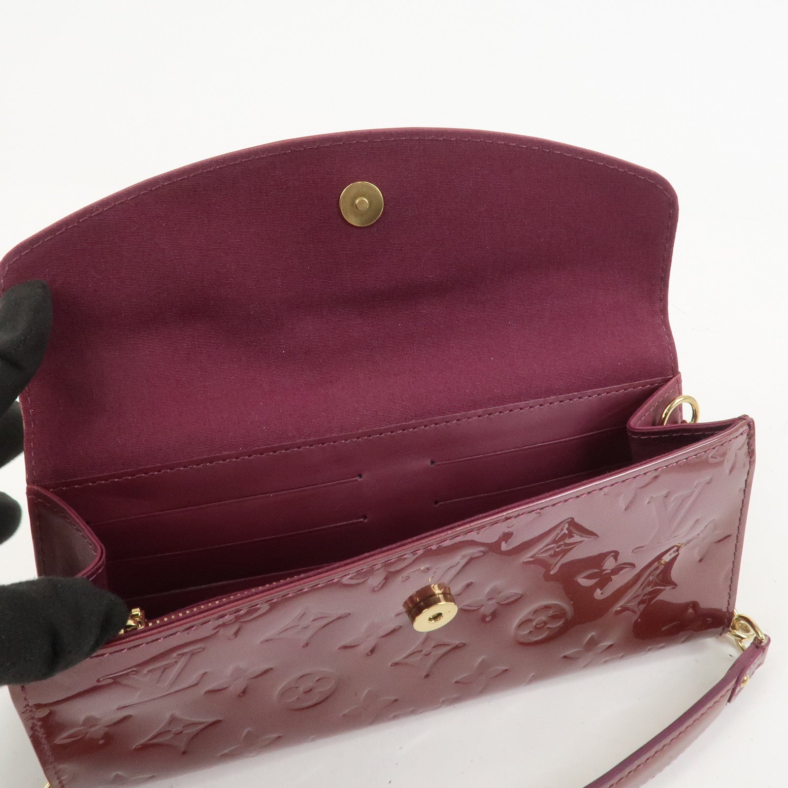 Louis Vuitton Monogram Vernis Sunset Boulevard Hand Bag M93571