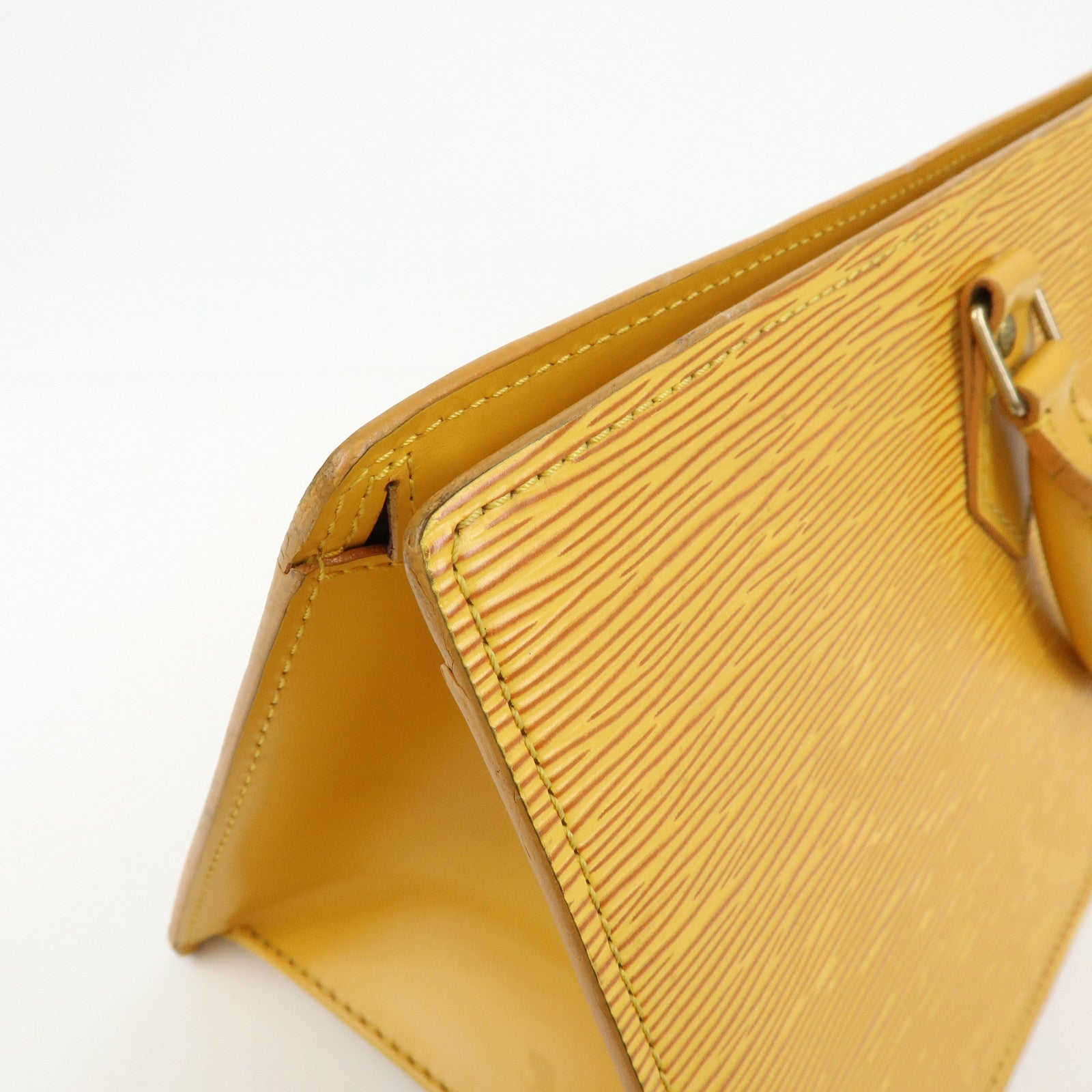 Louis Vuitton Epi Sac Triangle Hand Bag Tassili Yellow M52099
