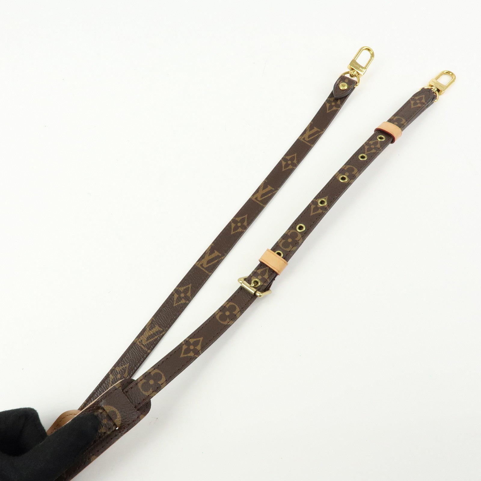 Louis Vuitton Monogram Adjustable Shoulder Strap Brown 120cm J52315