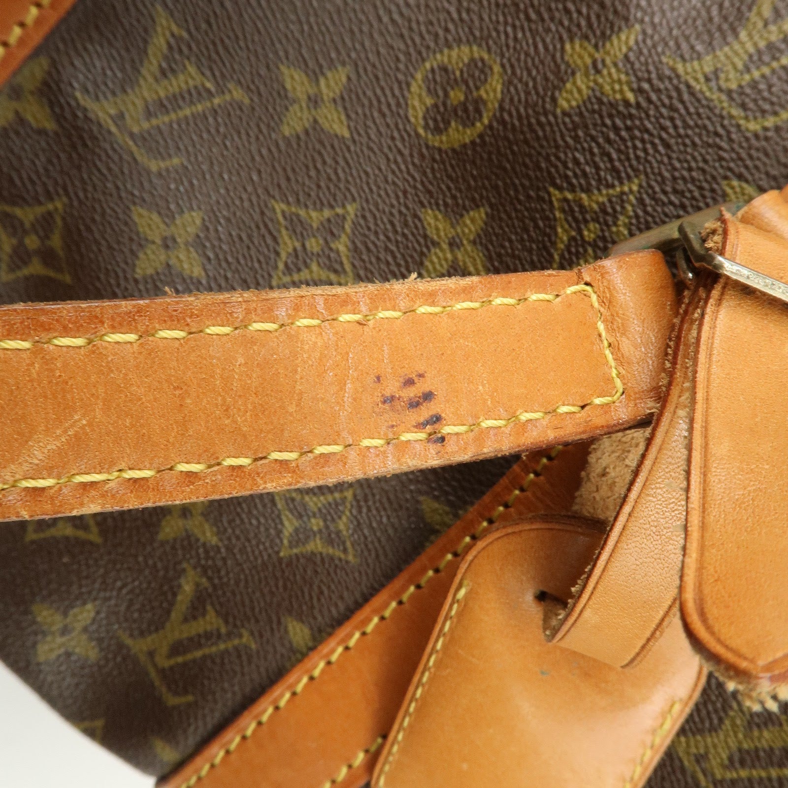 Louis Vuitton Monogram Sac Souple 45 Boston Bag Brown M41624 Used