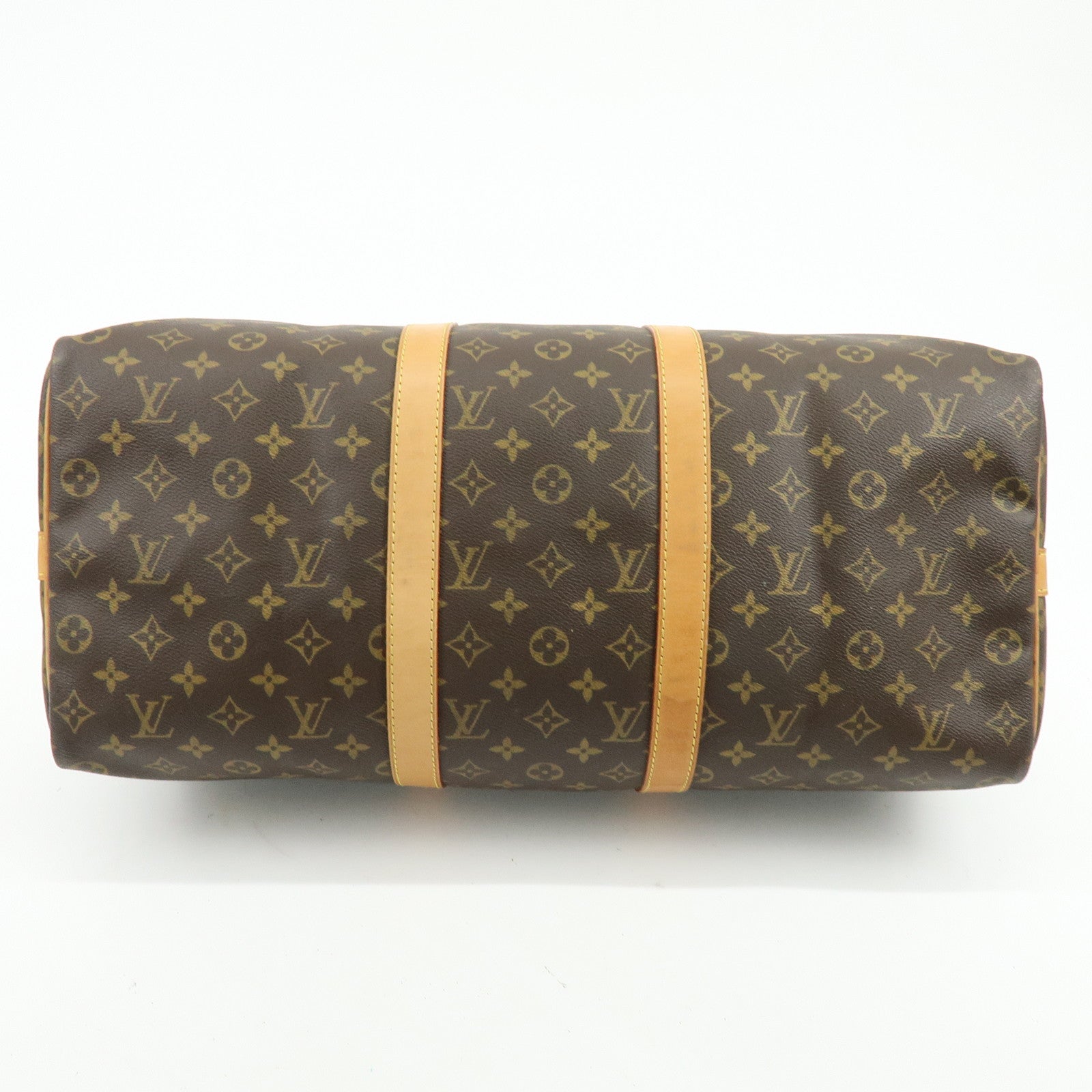 Louis Vuitton Monogram Keep All Bandouliere 50 Boston Bag M41416