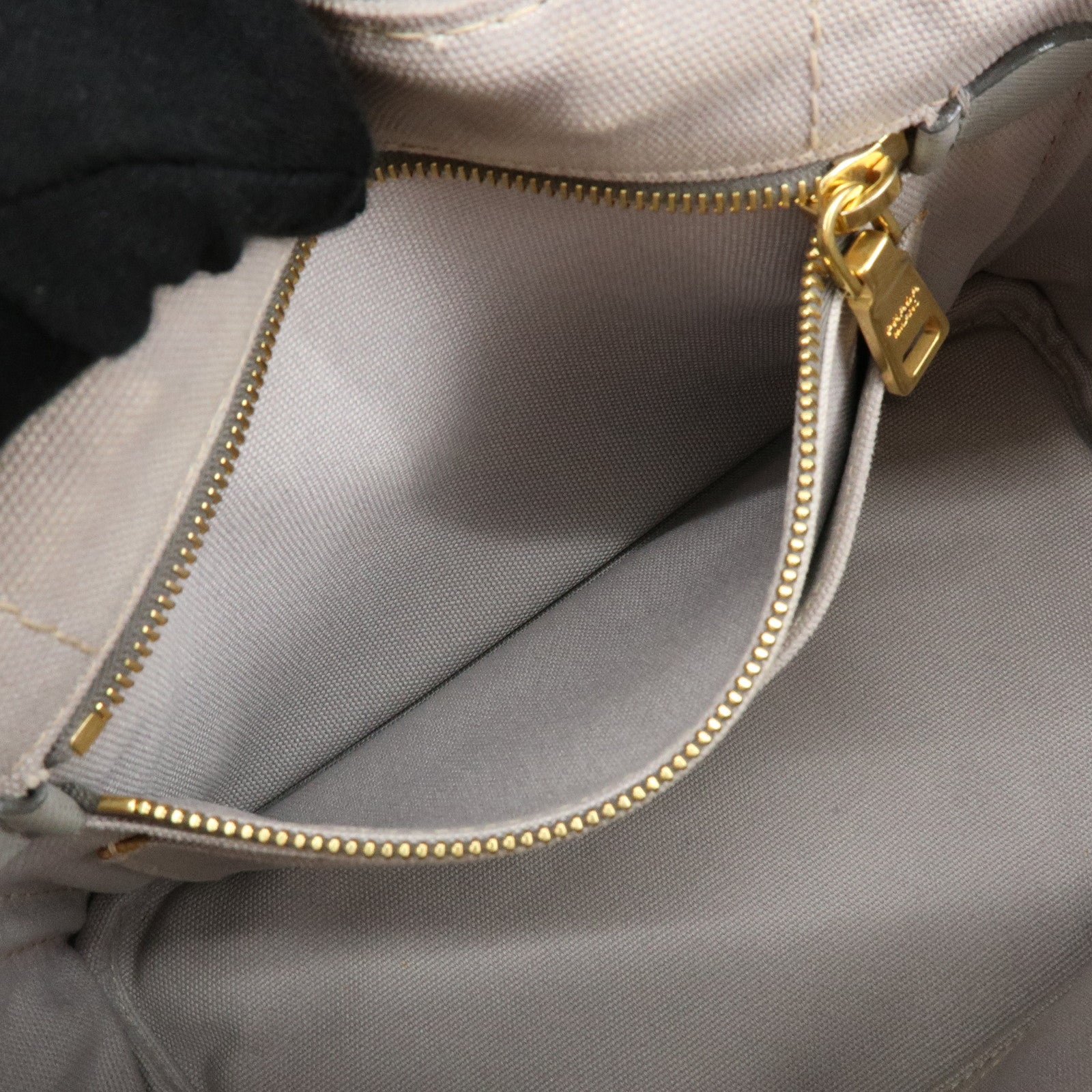 PRADA Canapa Mini 2Way Bag Hand Shoulder Bag Gray B2439G